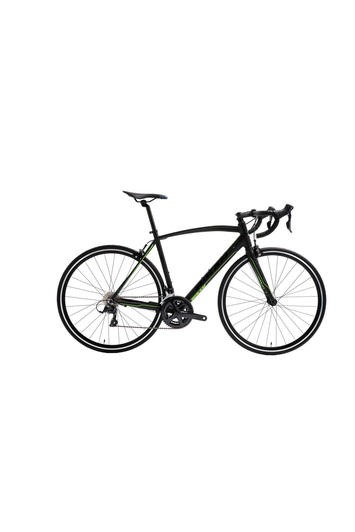 Bisan Rx 9300 Parlak Siyah/yeşil 50cm 700c 18 Vites Yarış / Yol Bisikleti