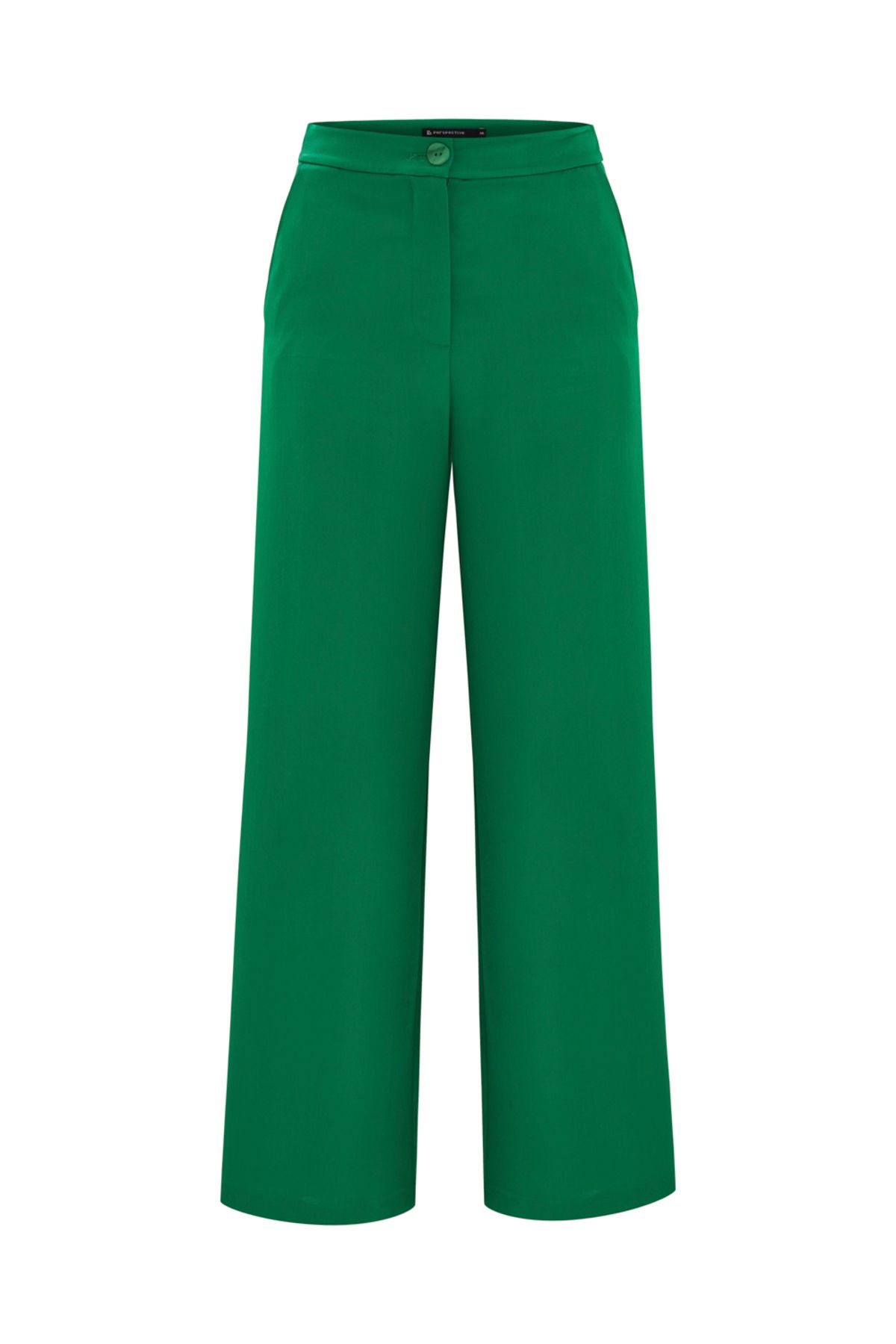 Perspective Caprinas Regular Fit Uzun Boy Yüksek Bel Yeşil Renk Kadın Pantolon