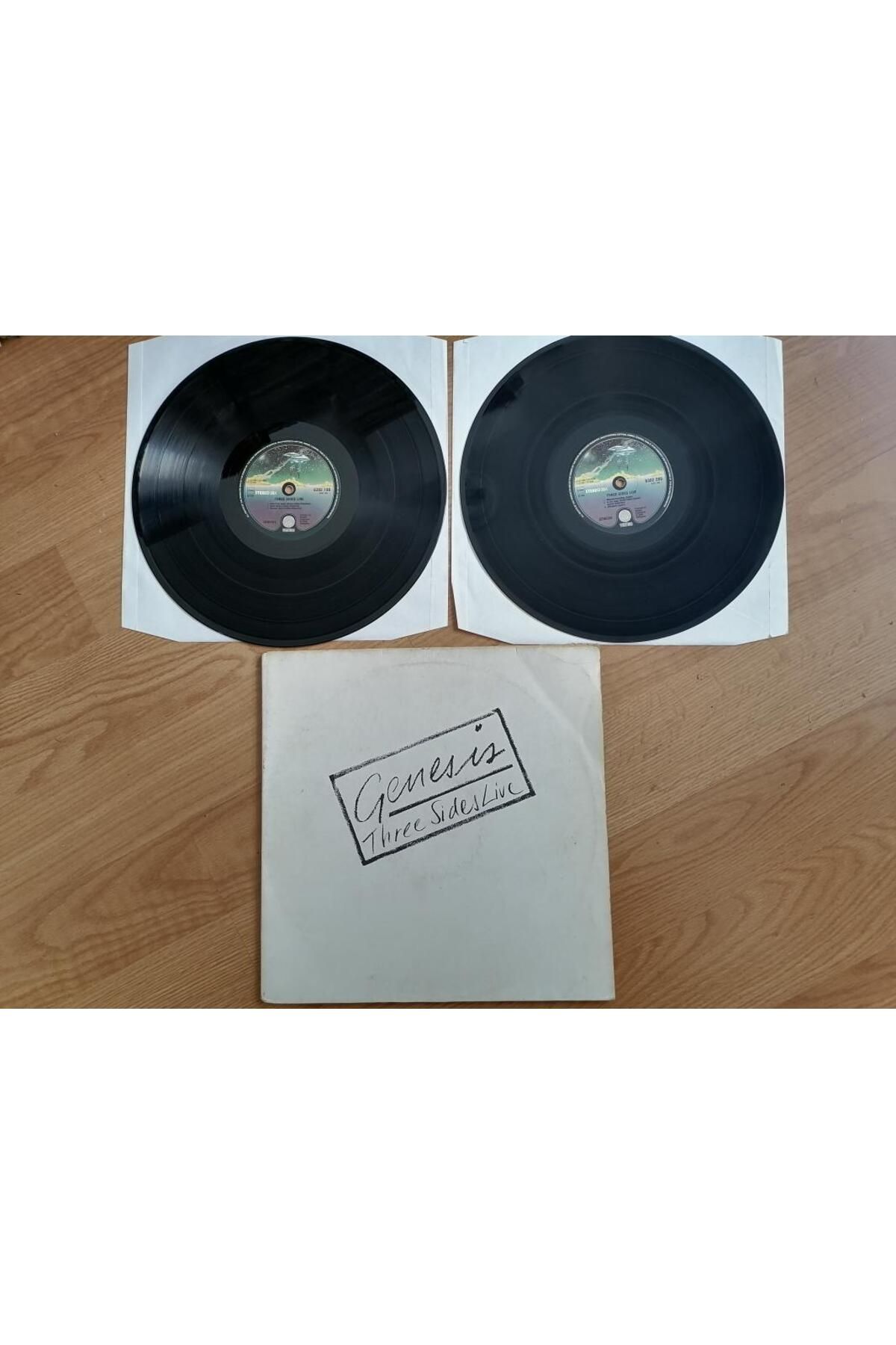 Plakperest Genesis – Three Sides Live - 1982 Hollanda Basım Double 2x LP Albüm - 33 lük Plak