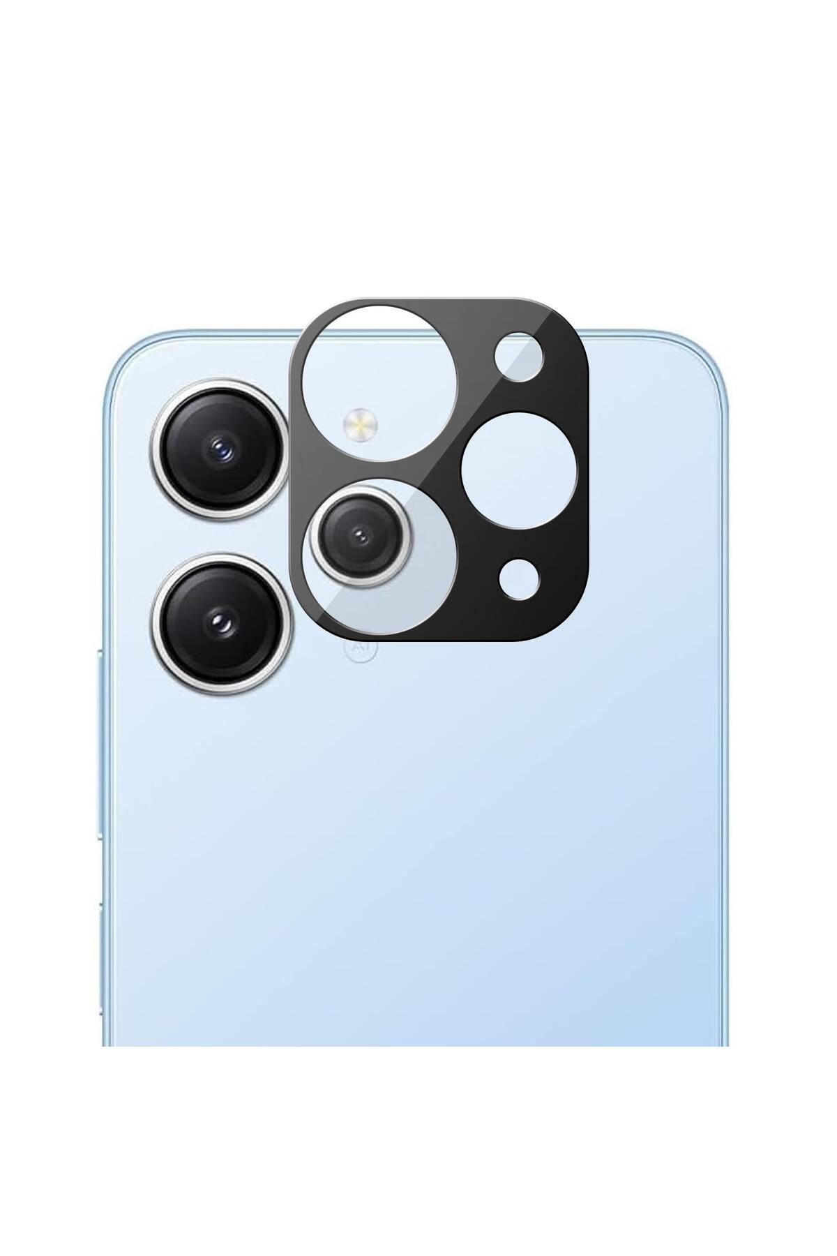 Microsonic Xiaomi Redmi 12 Kamera Lens Koruma Camı V2 Siyah