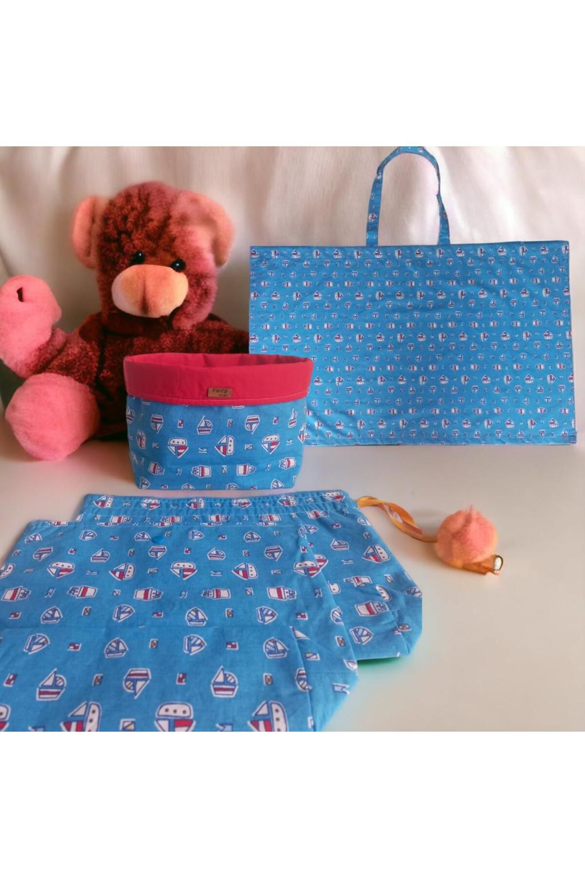 Fuly Home Bebek Kıyafet Kesesi Emzirme Beslenme Örtüsü Bez Çantası Bavul Valiz Düzenleyici