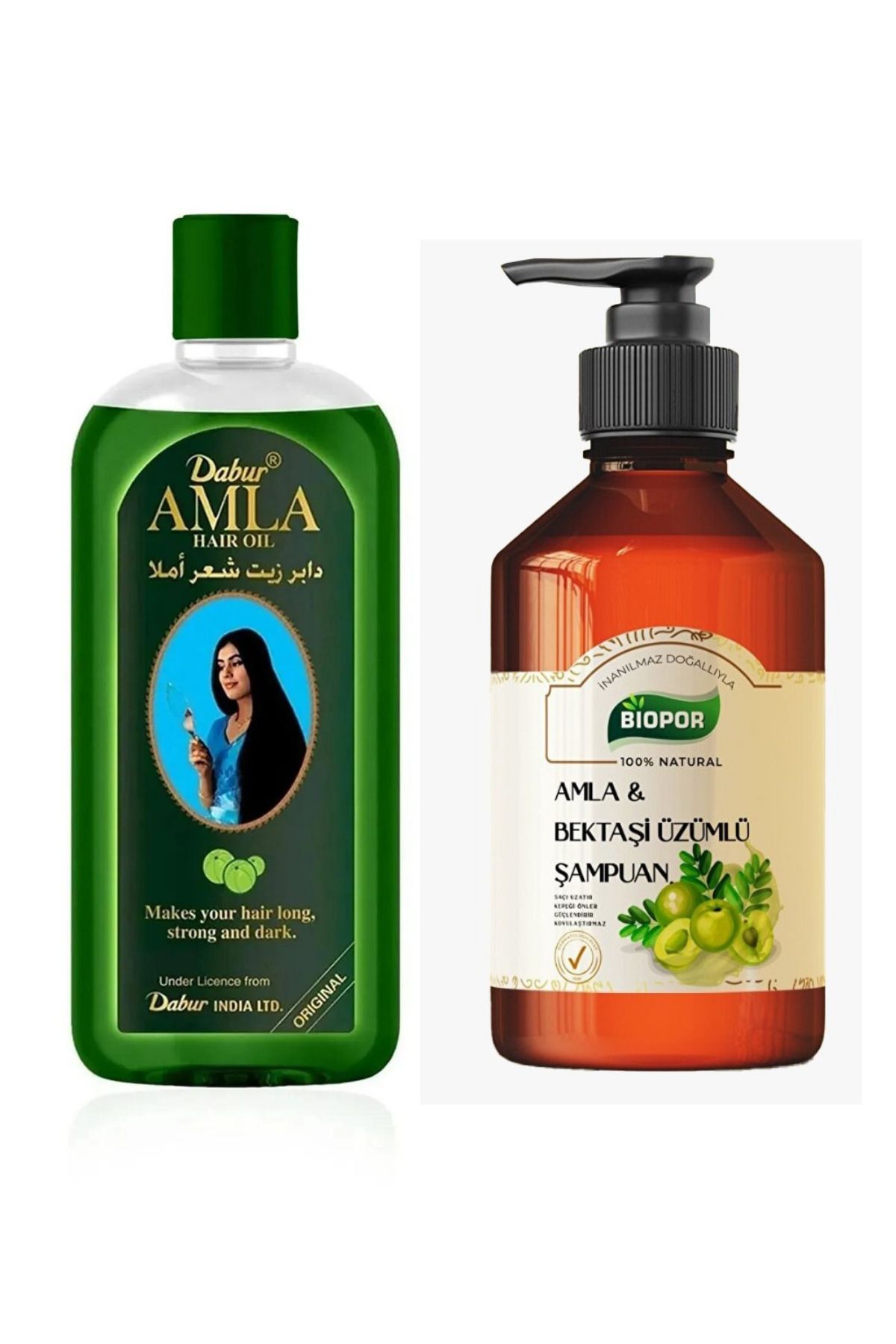 Dabur Amla Saç Bakım Yağı 200 ml Amla Şampuan 500 ml