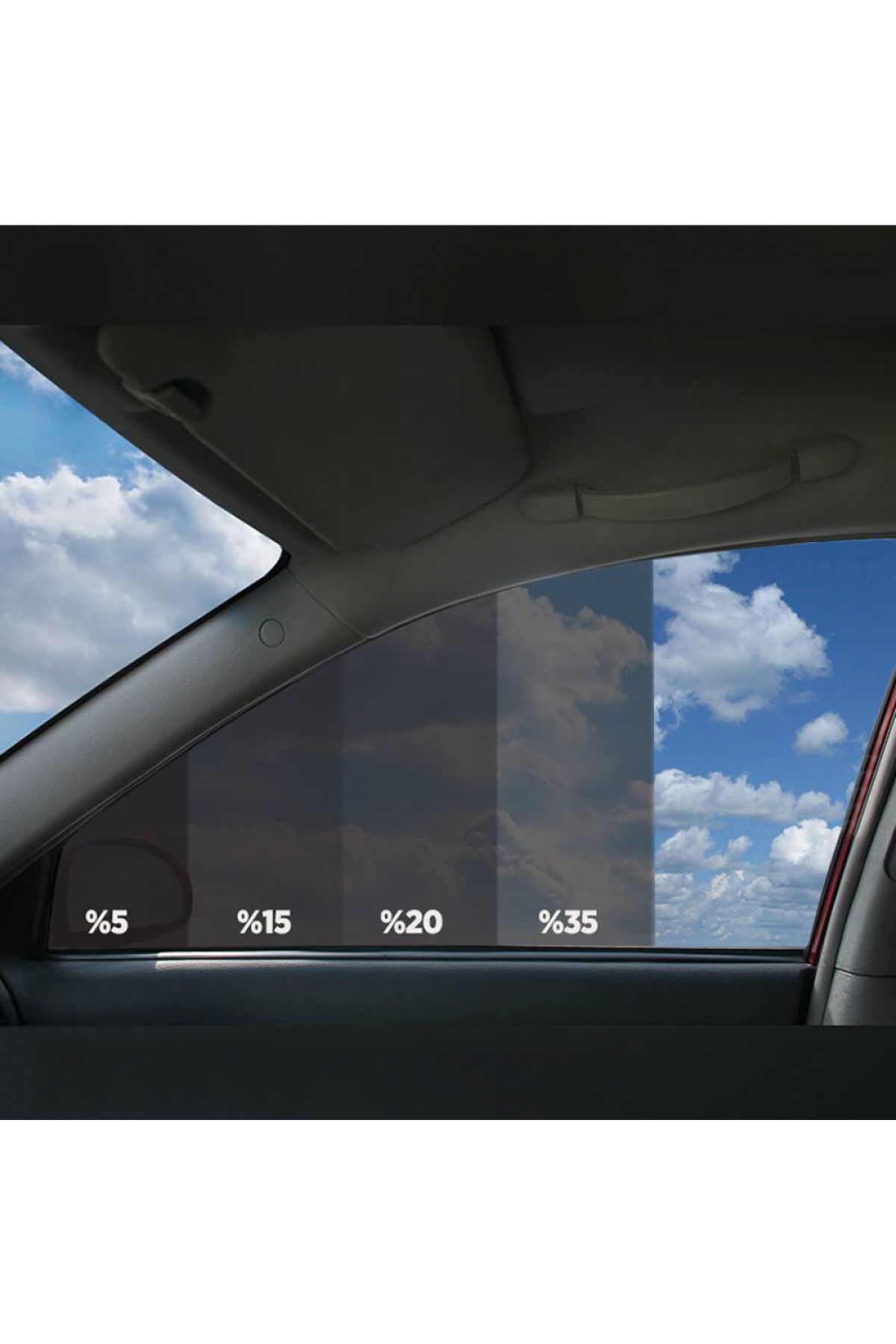 DARK PLUS %15 Orta Ton Cam Filmi (60 cm x 2 metre) Otomobil - Ev - Ofis - Balkon İçin