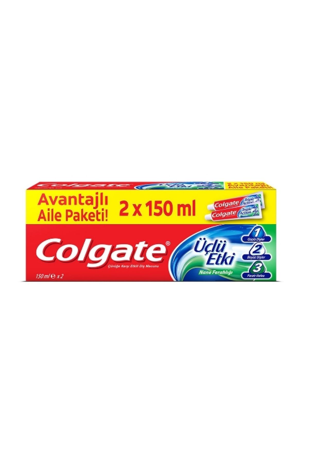 Colgate Diş Macunu Üçlü Etki 2x125 ml. Avantajlı Aile (2'li)