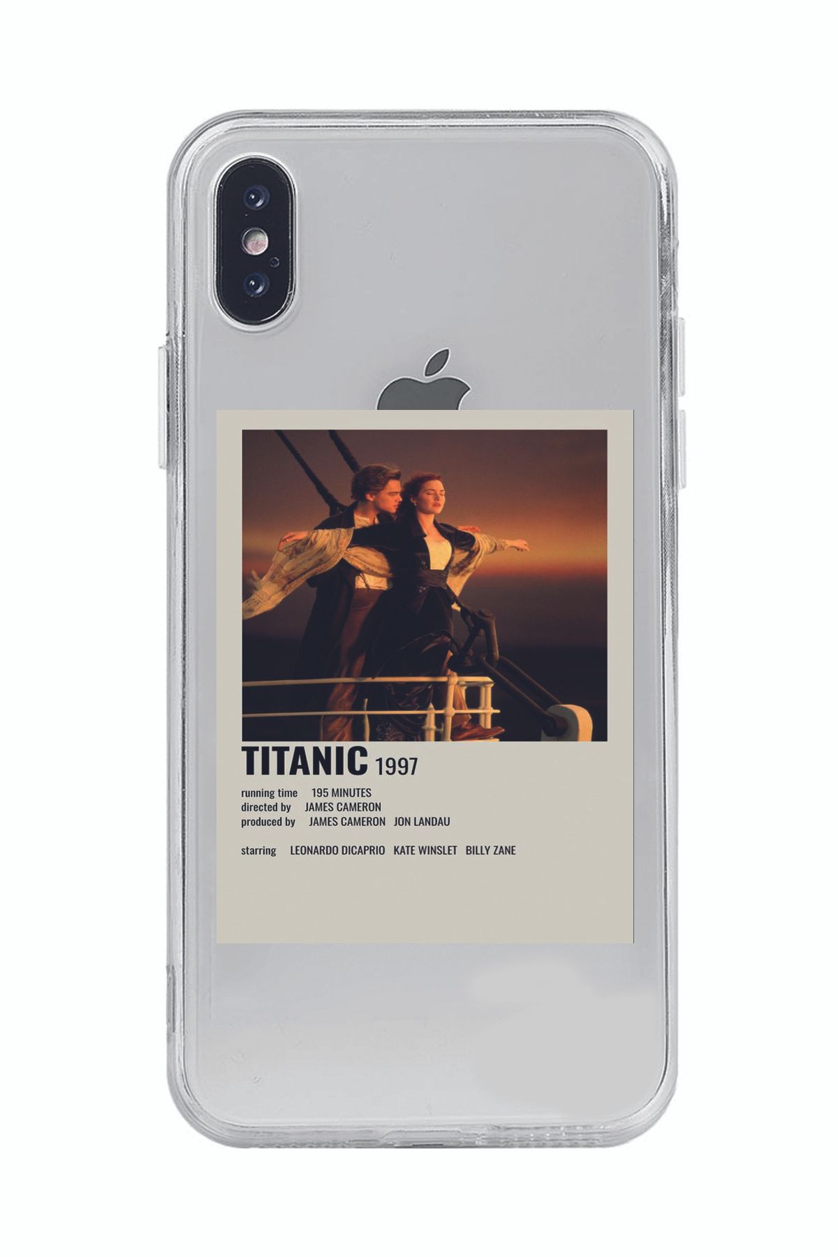 Magic Ring Iphone X / Xs Uyumlu Titanic Minimalist Poster Desenli Şeffaf Telefon Kılıfı