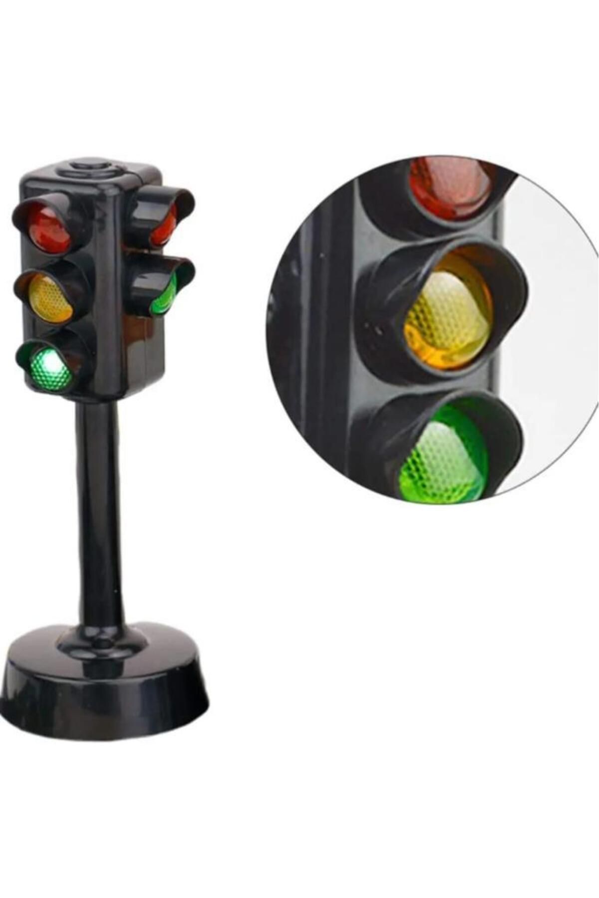 Birlik Oyuncak Sesli Işıklı Trafik Lambası 5588-21, Çocuklar İçin Oyuncak Trafik İşaret Aksesuarı(12