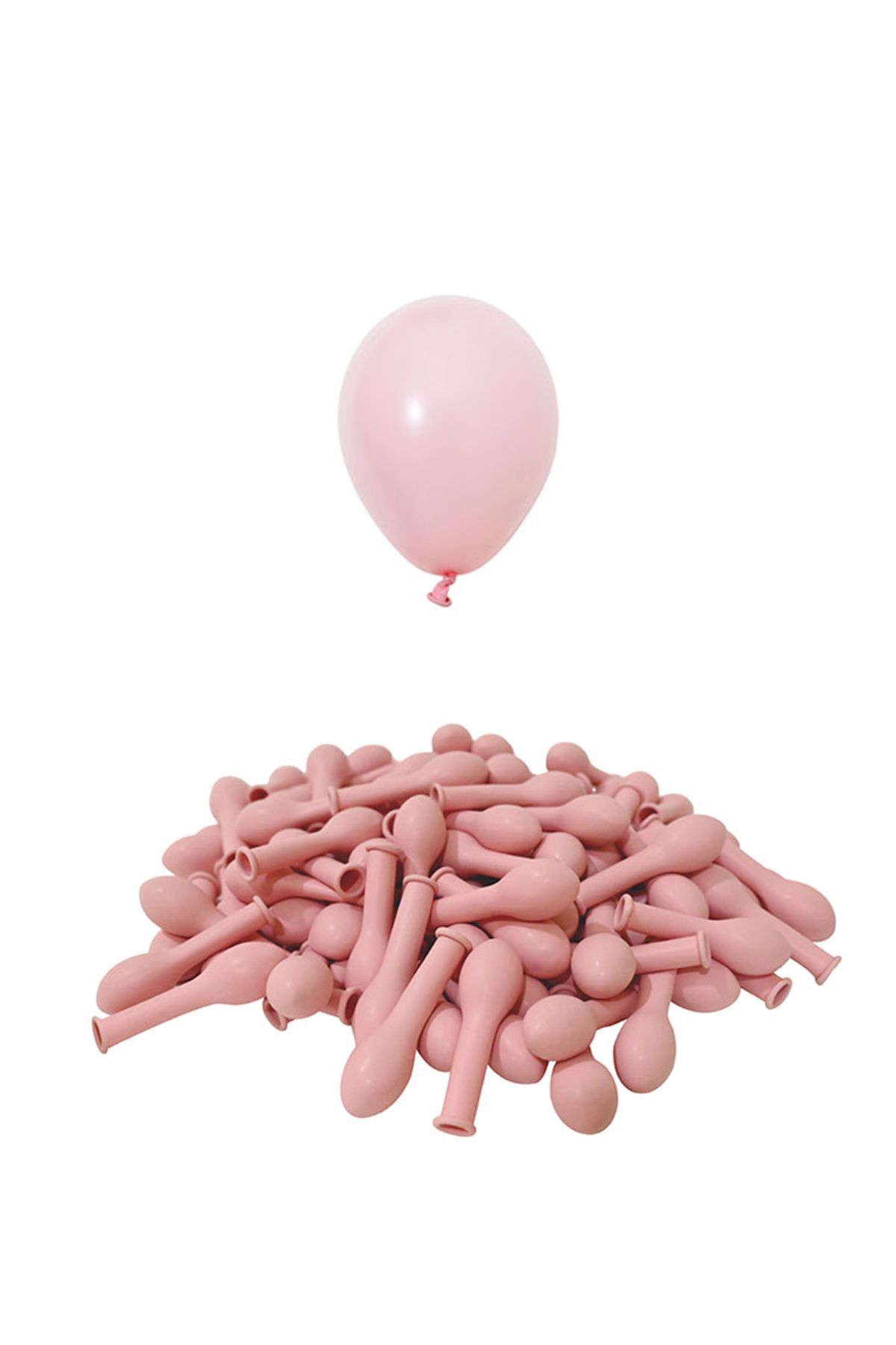 Patladı Gitti 5 Inç Makaron Pembe Mini Balon 10 Adet