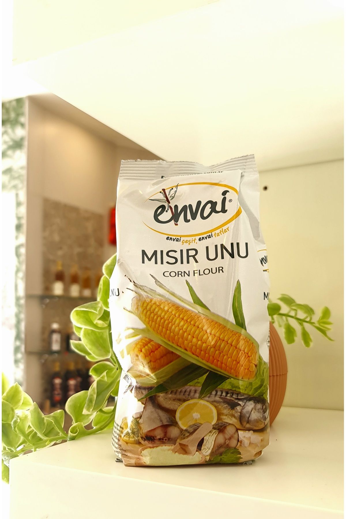 Envai Mısır Unu 400 Gr (Taş değirmen)