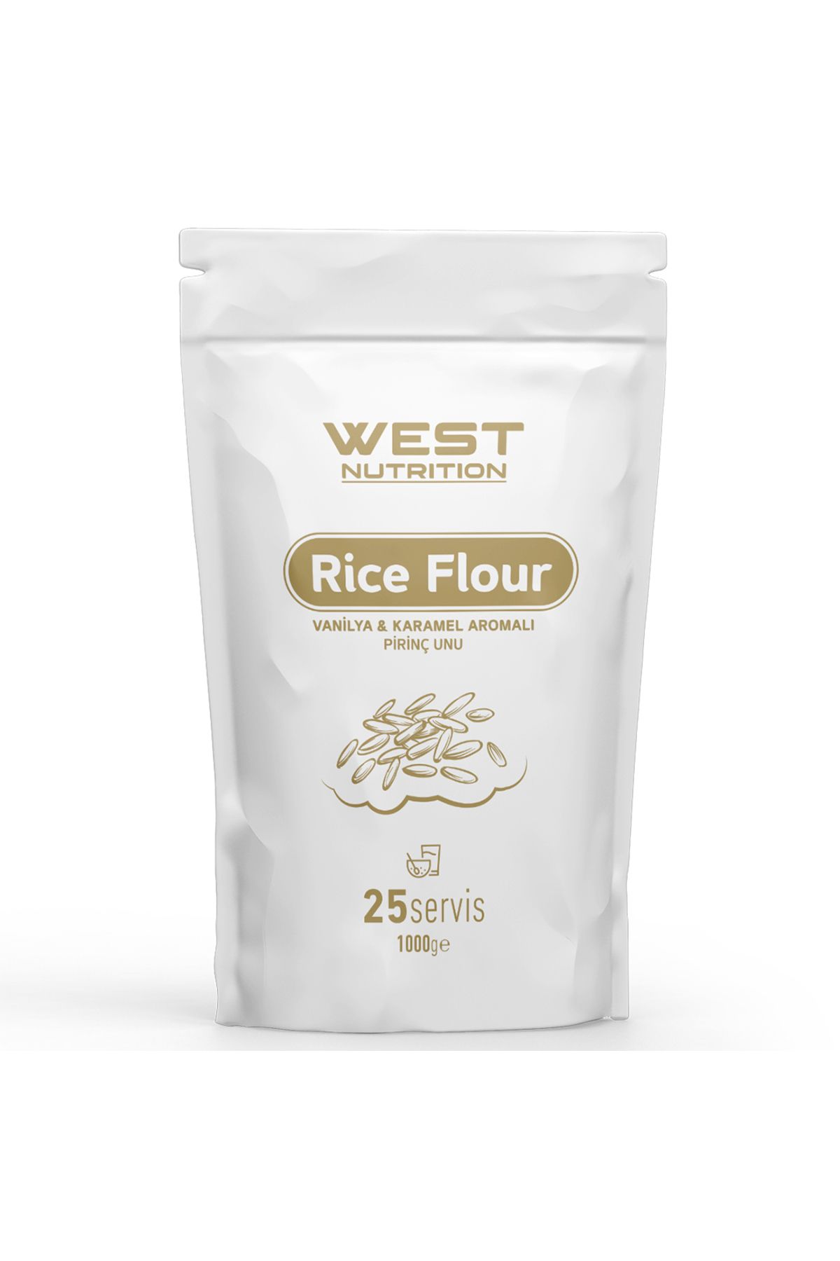West Nutrition Pirinç Unu Rice Flour Vanilya&Karamel Aromalı 1000 gr