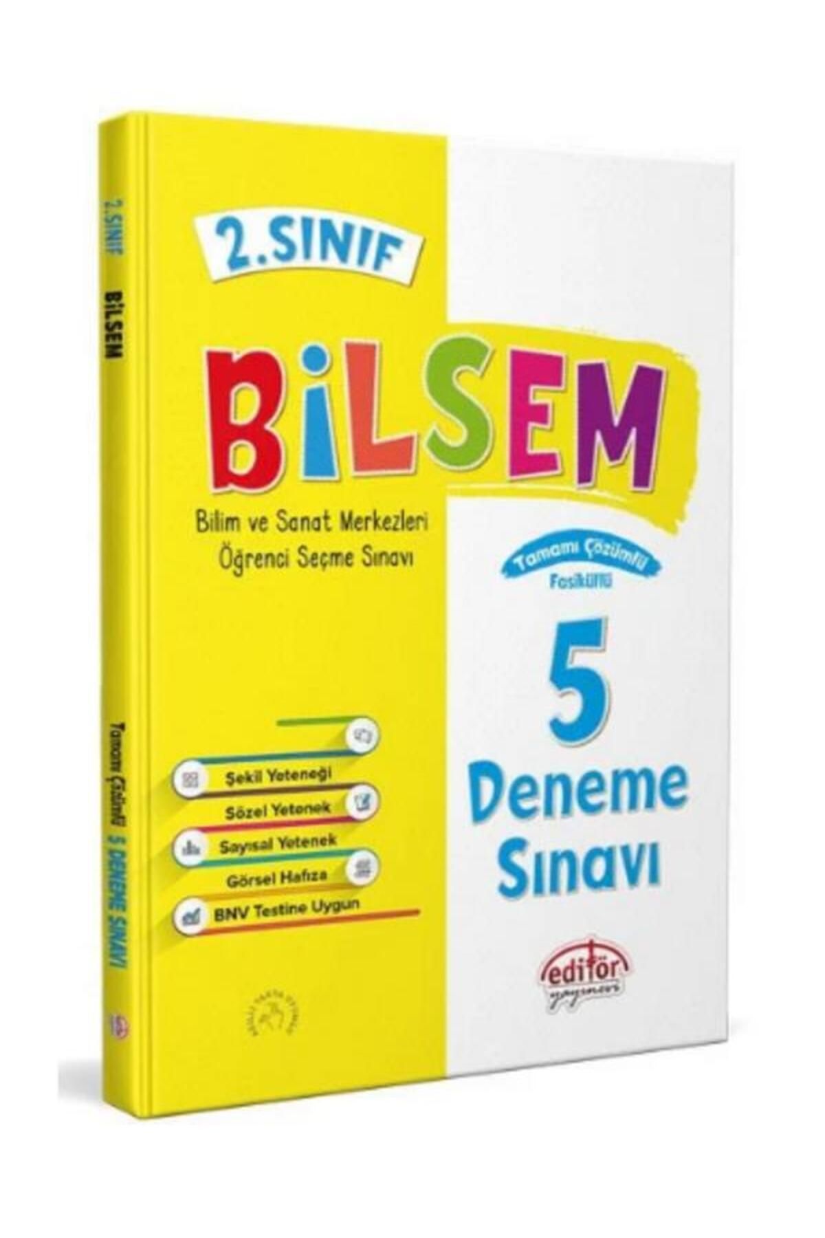 Editör Yayınevi Editör Yayınları 2. Sınıf Bilsem 5 Çözümlü Deneme Sınavı
