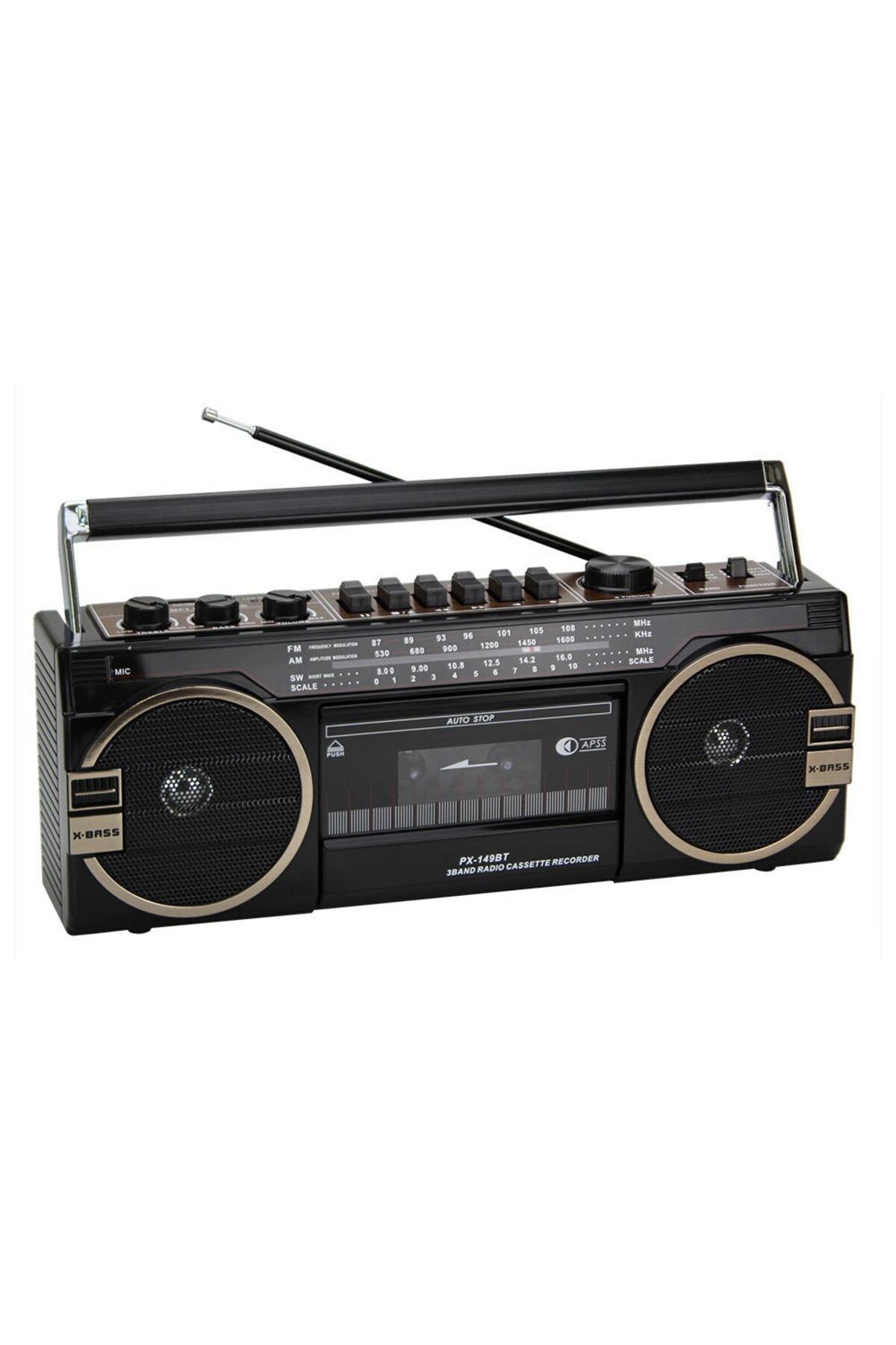 Apera KNSTAR PX-149BT Müzik Seti Kasetçalar FM Radyo USB MP3 Player Bluetooth Hoparlör