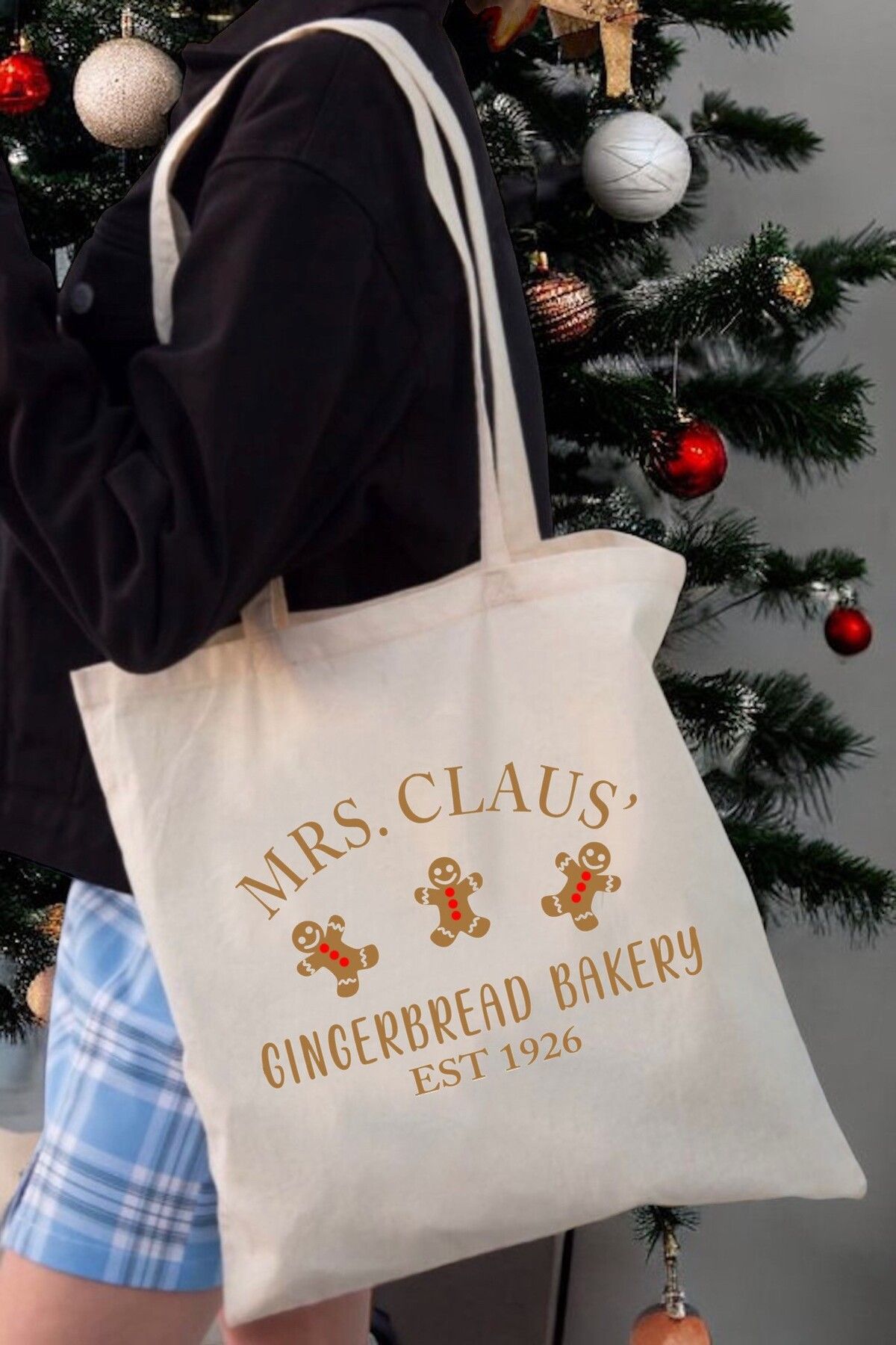Ef Butik Bez Çanta Çeşitleri - MRS. Claus Gingerbread Christmas