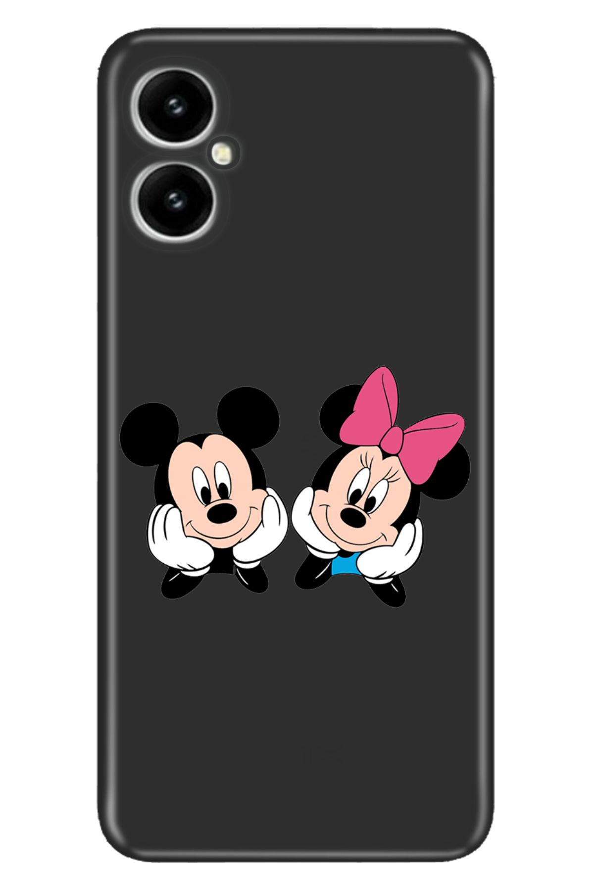 omix X3 Uyumlu Kılıf Silikon Desenli Resimli Kapak Minnie Mickey