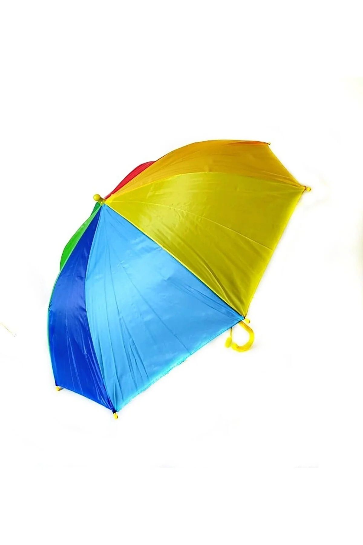 Askıcı Unisex Çocuk Gökkuşağı Baston Renk Şemsiyesi, gösteri Şemsiyesi Dekor Şemsiyesi Küçük