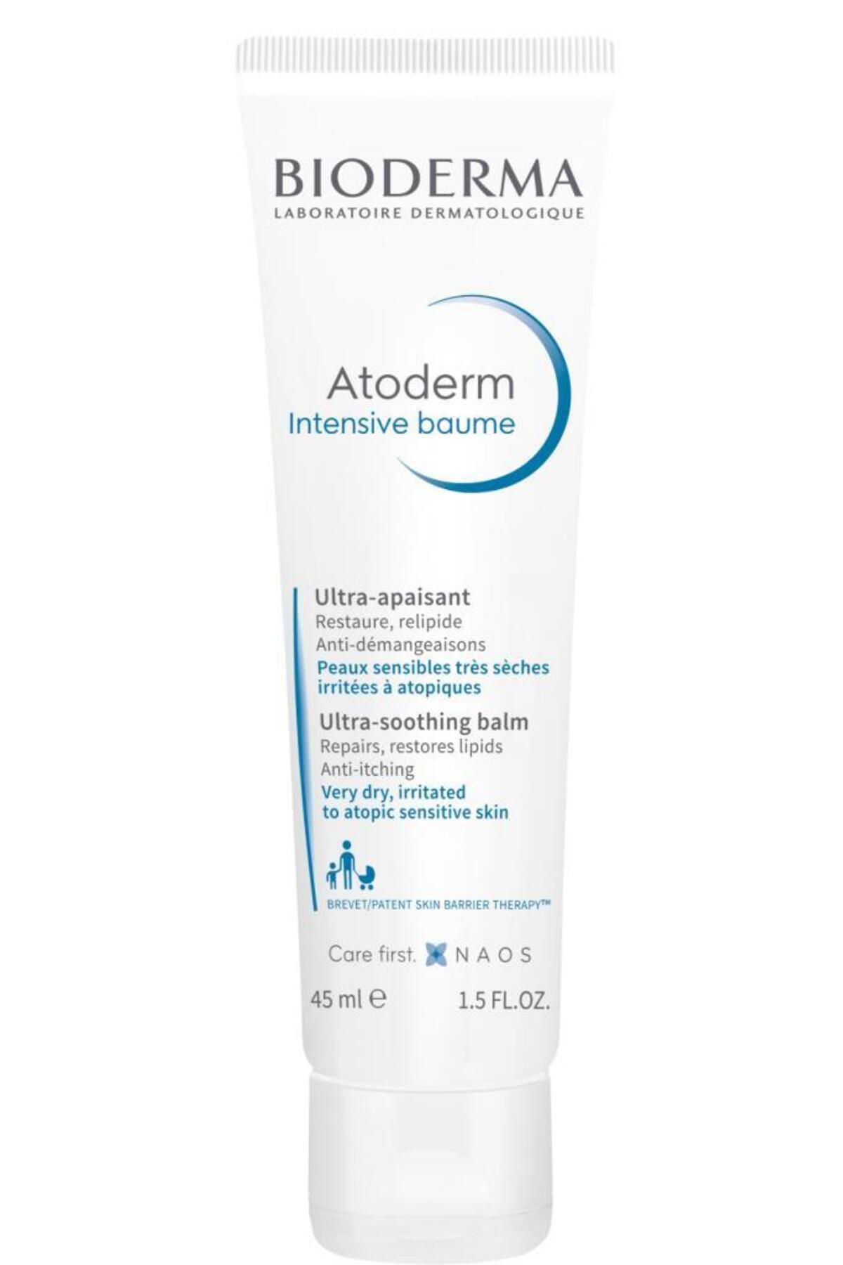 Bioderma Atoderm Intensive Balm Atopi Eğilimli Ciltler için Seyahat Boy Nemlendirici ve Onarıcı Krem 45 ml