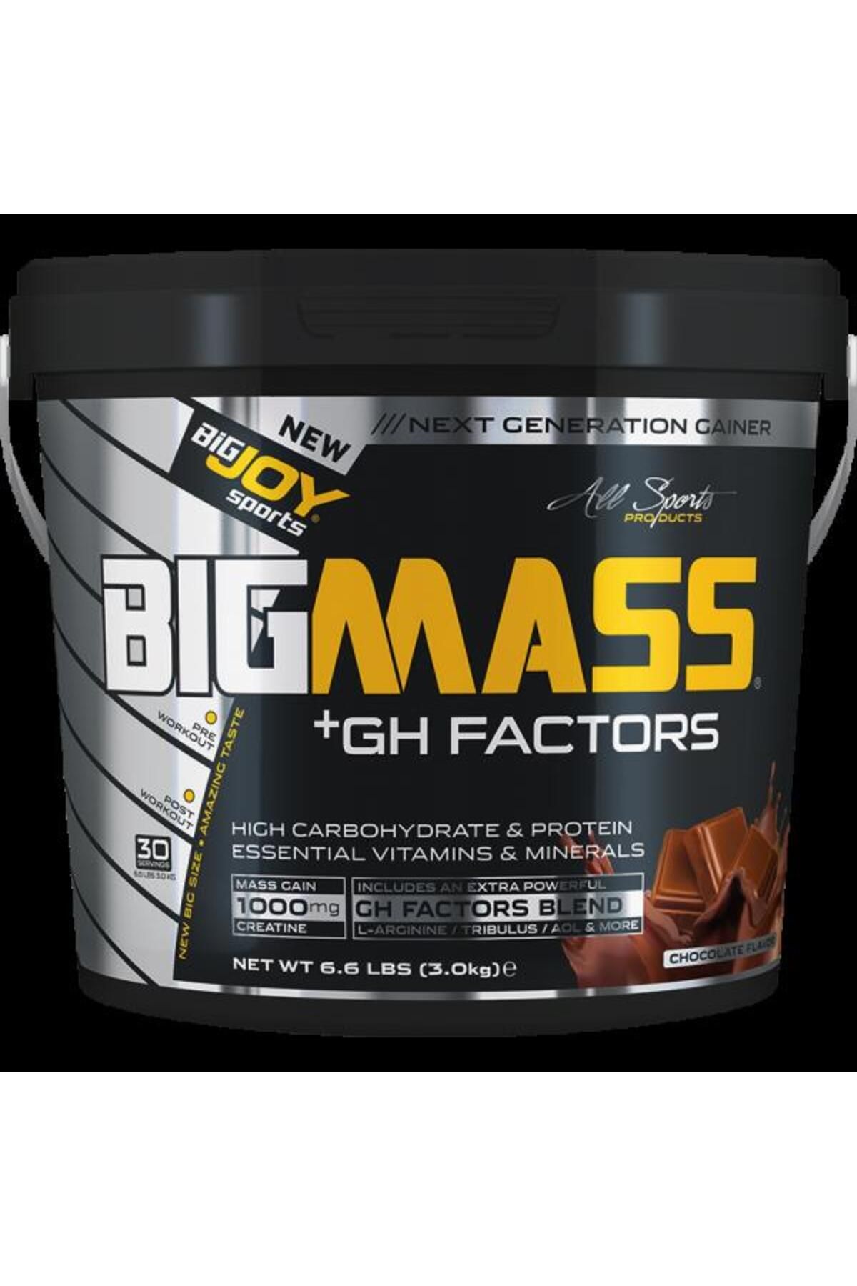 Bigjoy Sports Bigmass Gh Factors Mass Gainer 3 Kg Çikolatalı Karbonhidrat Tozu High Carbonhidrate&protein&vitamins