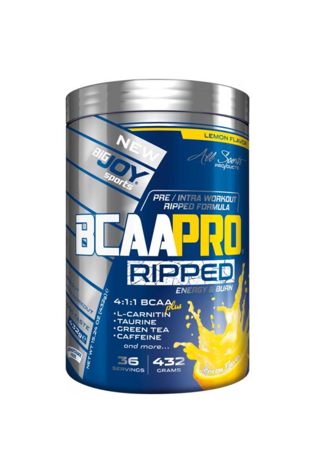 Bigjoy Sports Bcaapro Ripped Bcaa L-carnitine Taurine Caffeine Amino Asit Limon Aroma 432g
