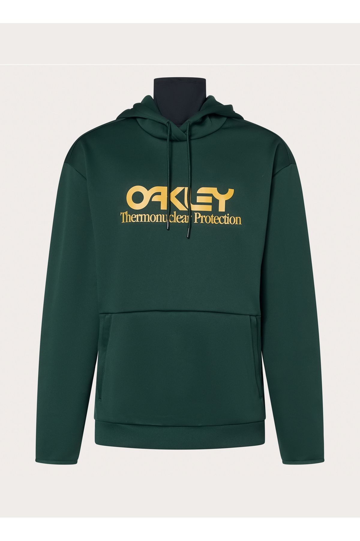 Oakley Sarı - Yeşil Erkek Kapüşonlu Baskılı Sweatshirt FOA402381 RIDER LONG 2.0 HOODIE