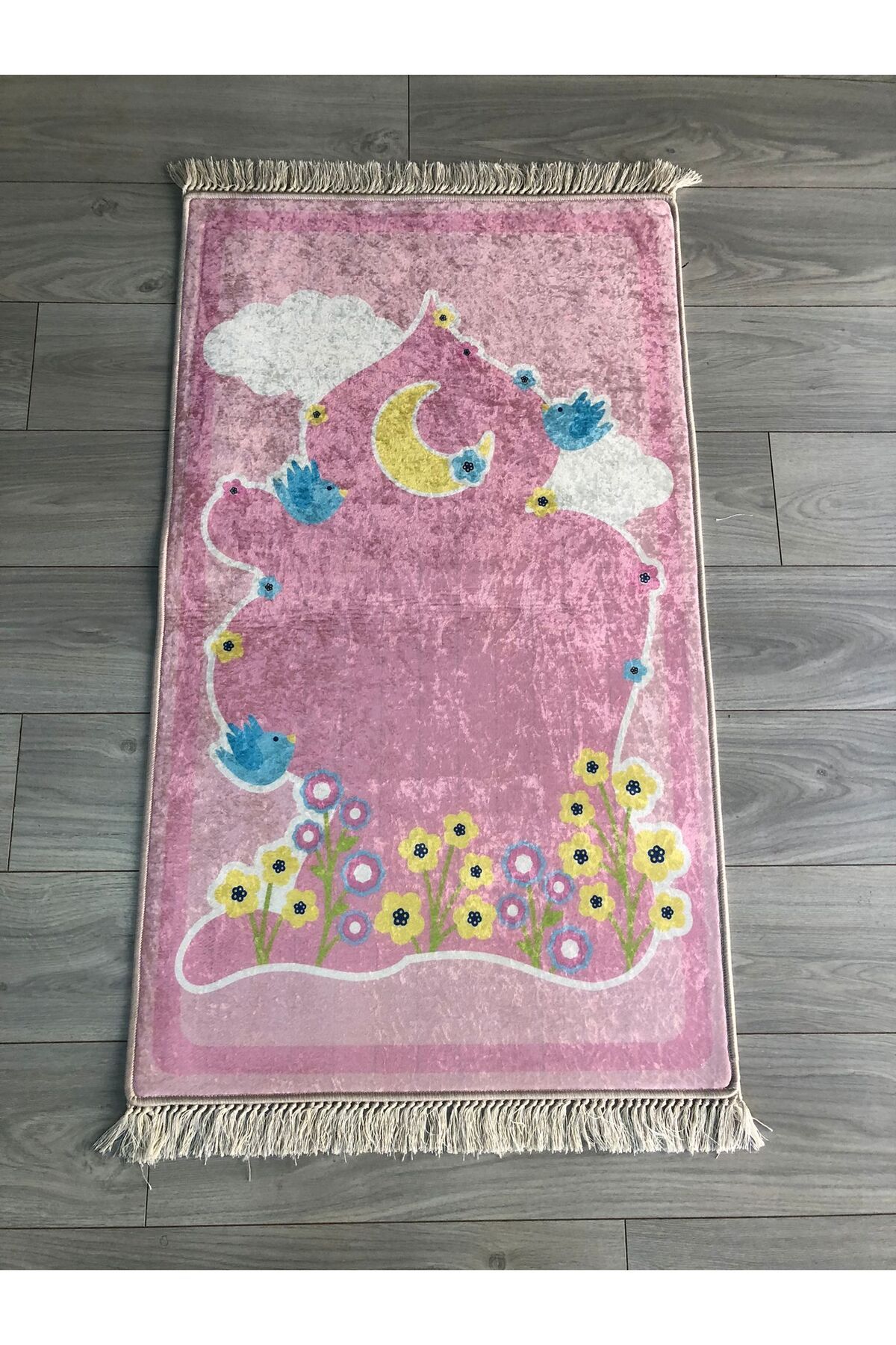 YTR HOME Kaymaz Taban Makinede Yıkanabilir Dijital Baskılı Seccade 70x120cm