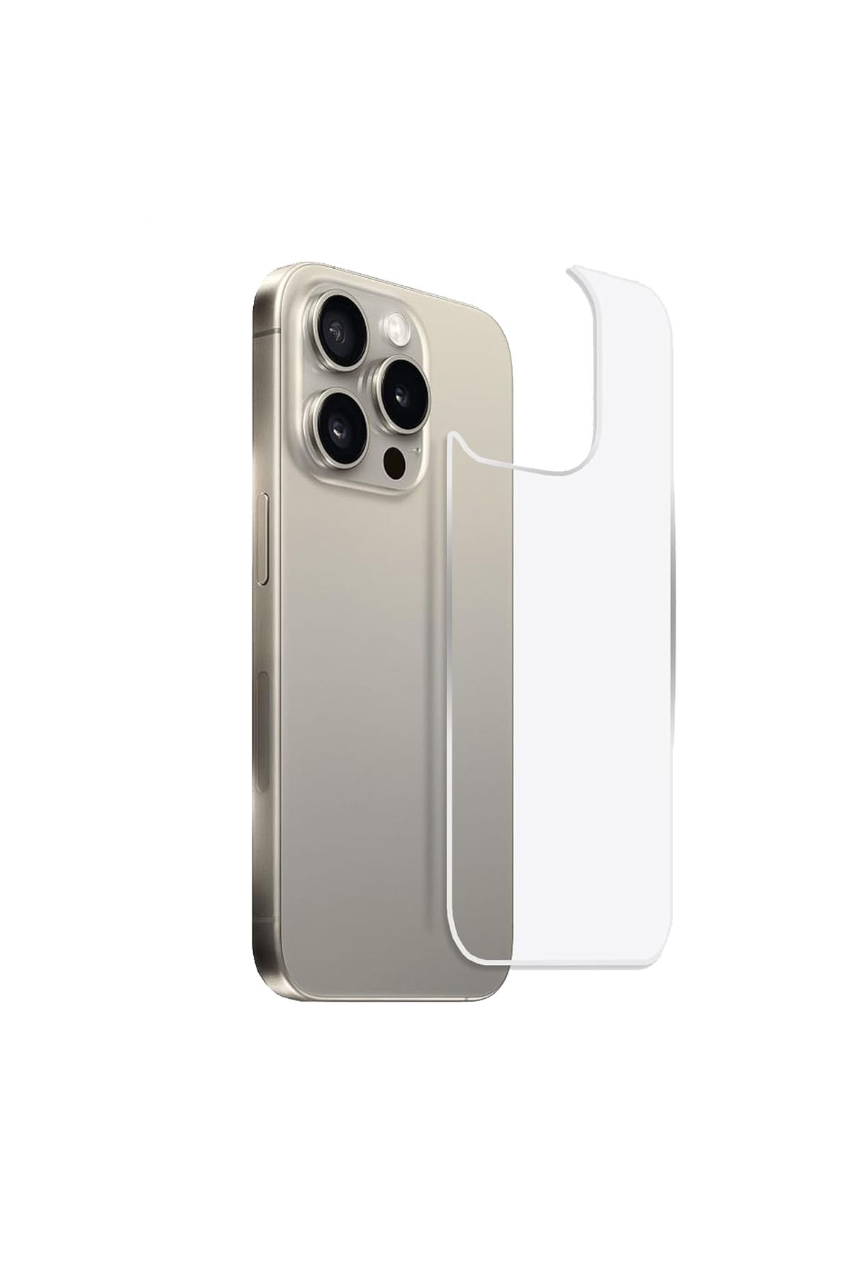 Powerfox Iphone 15 Pro Max Arka Kırılmaz Cam Ekran Koruyucu