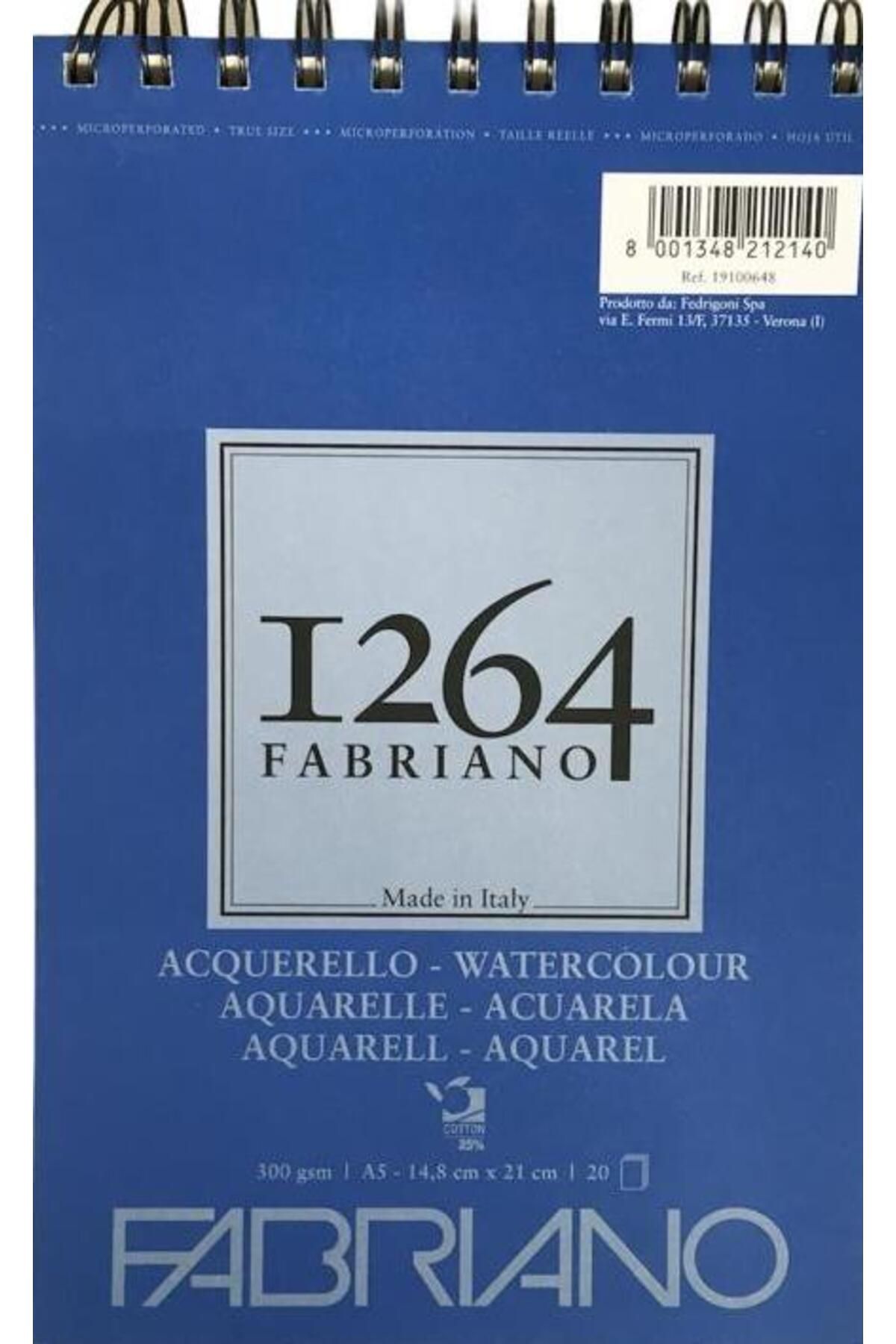 Fabriano 1264 Watercolour 300 gr A3 30 Yaprak Spiralli Çizim Defteri