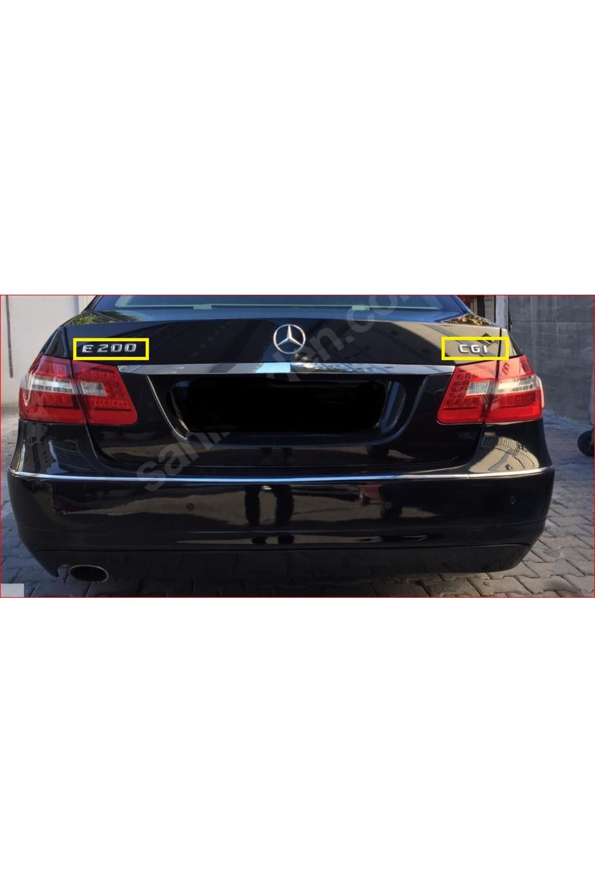 EDEXPORT Mercedes W204 Kasa E200 ve CGI Krom Bagaj Yazısı 2'li Paket
