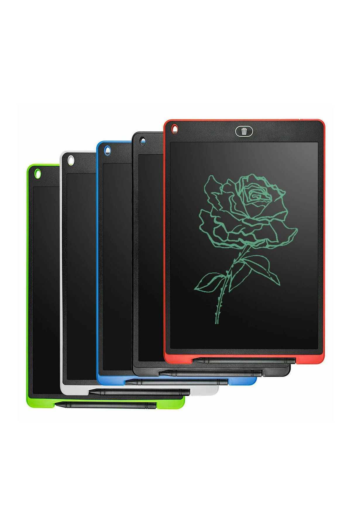 RED DEER Digital Çocuk Yazı Çizim Tableti Lcd 8.5 Inc Ekranlı Ve Bilgisayar Kalemli Grafik Eğitim Tableti