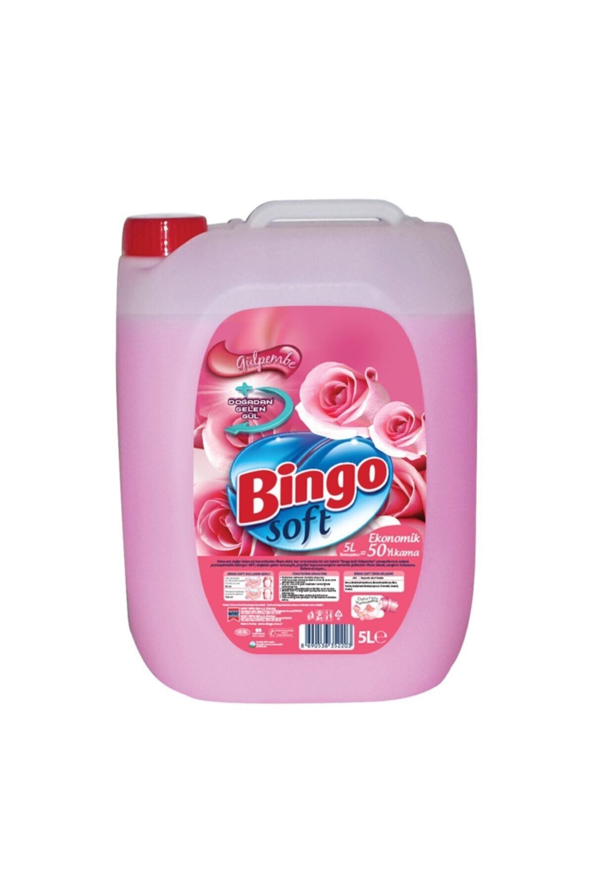 Bingo Soft Yumuşatıcı Gülpembe 5 Lt