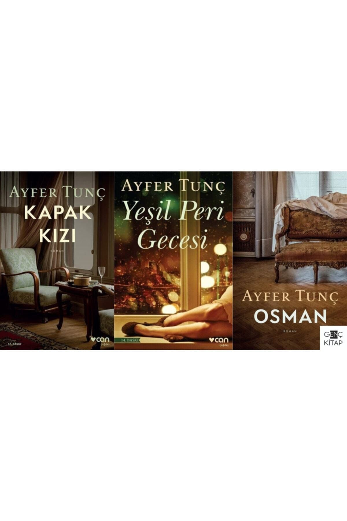 Can Yayınları Ayfer Tunç Kapak Kızı Üçlemesi 3 Kitap Set Yeşil Peri Gecesi Osman
