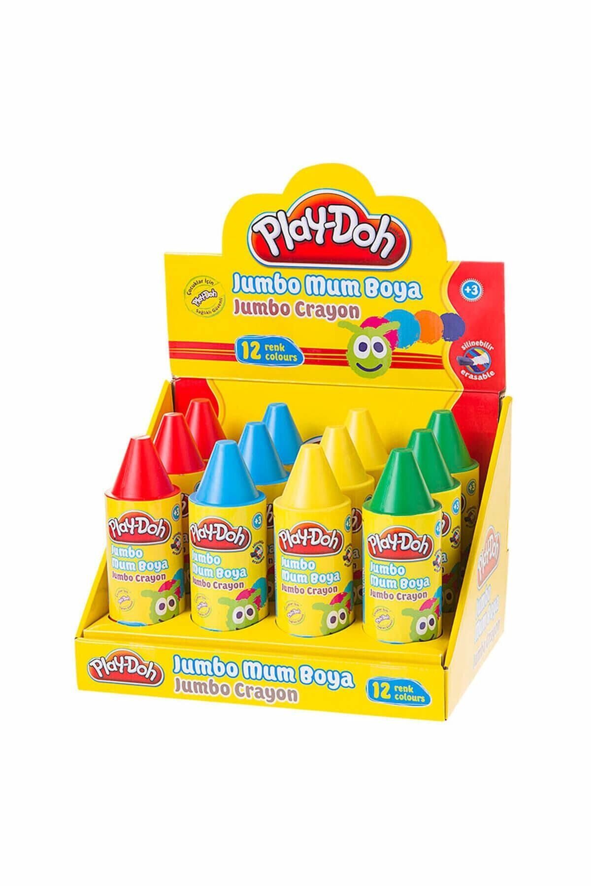 Play Doh 12 Renk Tüp 11 mm Crayon Mum Boya