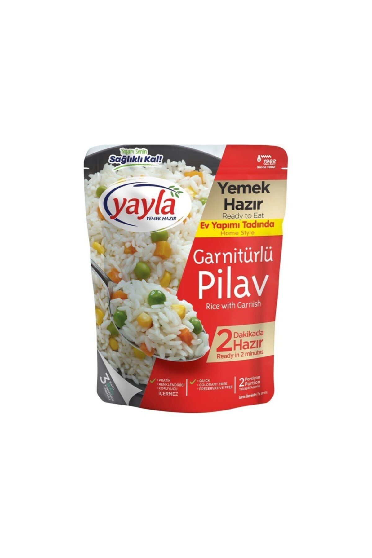 Yayla Yemek Hazır Garnitürlü Pilav 250 gr