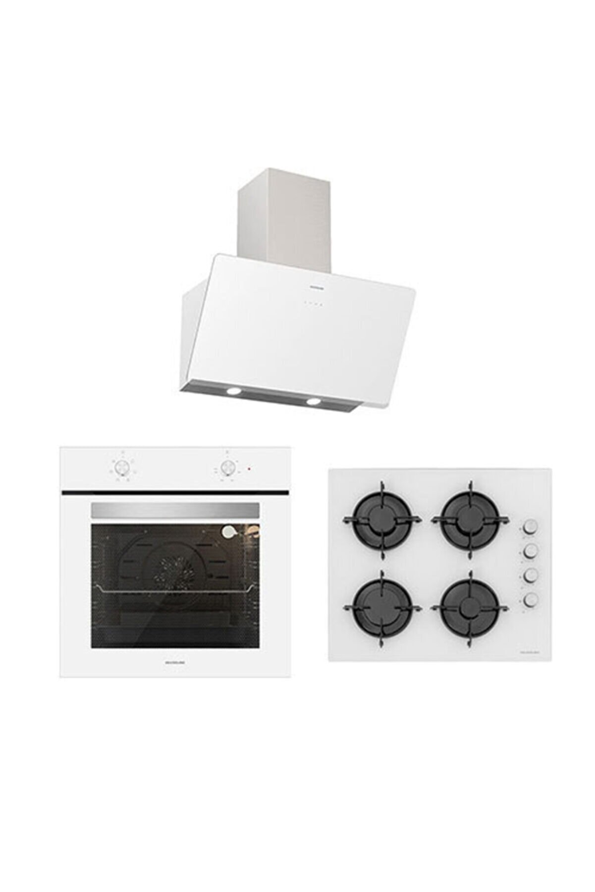 Silverline Set-17- 5 Yıl Garanti - Soho W 60 28 Cs5349w01 Ocak 28 Bo6501w01 Fırın