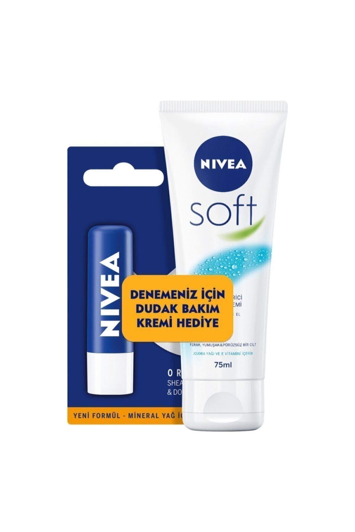 NIVEA Soft 75 Ml + Original Dudak Bakım Kremi 4005900832542