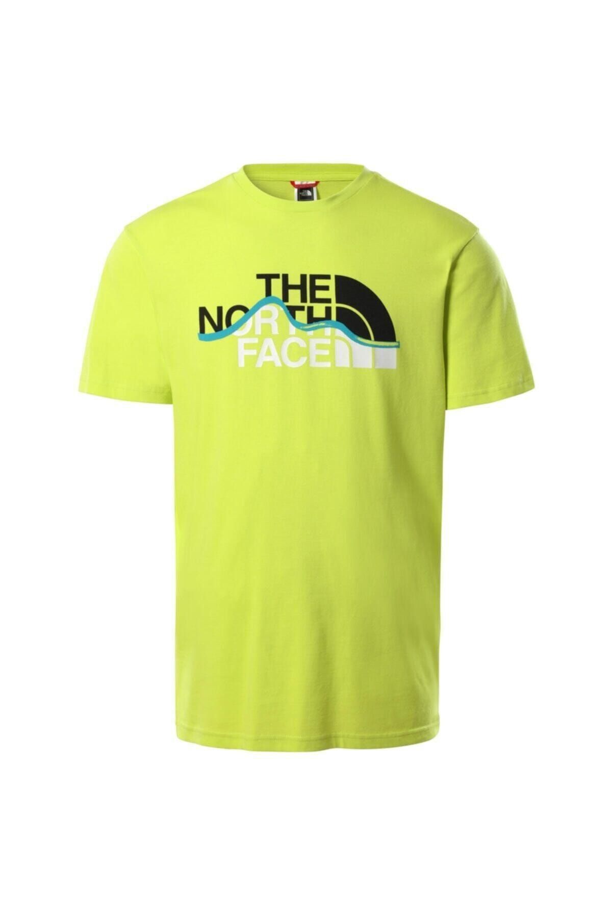The North Face Erkek Yeşil M S/s Mountaın Lıne Tee - Eu T-shirt  Nf00a3g2je31