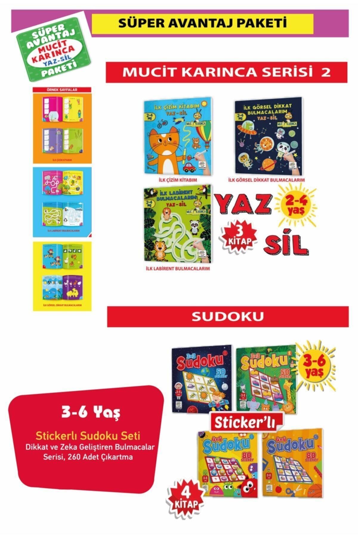 Yükselen Zeka Yayınları Mucit Karınca-2 Ve 3-6 Yaş Sudoku Süper Avantaj Paketi