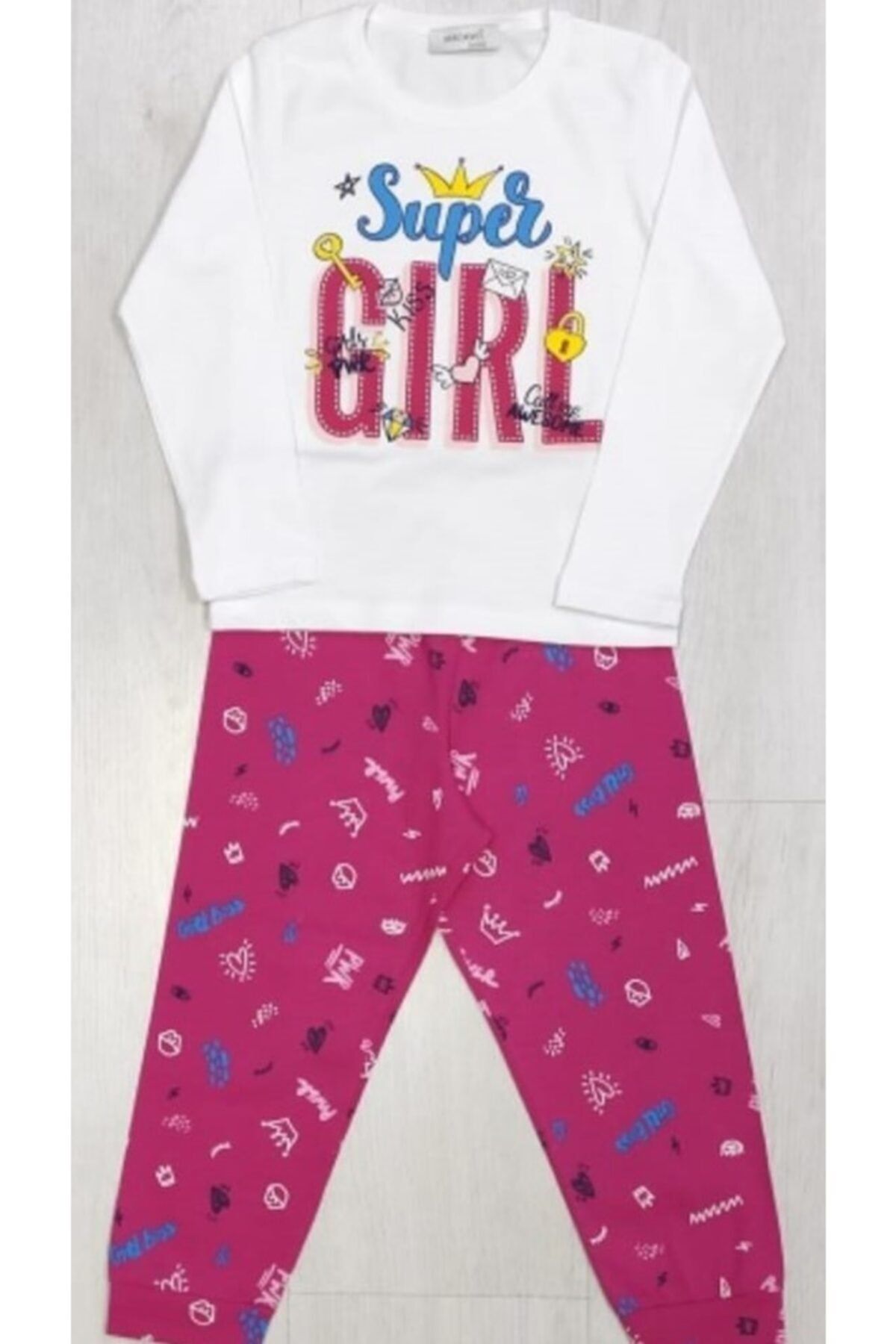 Macawi Kız Çocuk Pijama Takımı