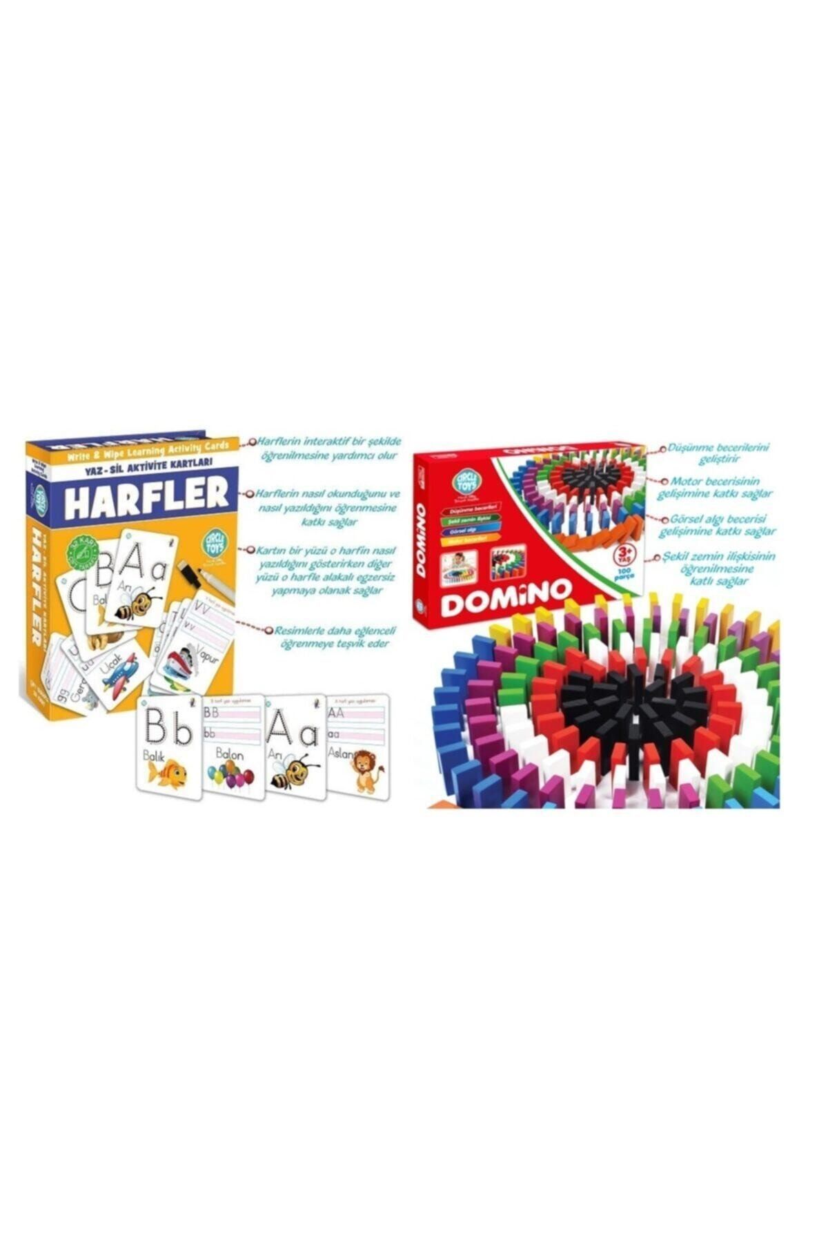 Circle Toys Circle Toys Harfler Yaz-sil Aktivite Kartları - Domino Taşları