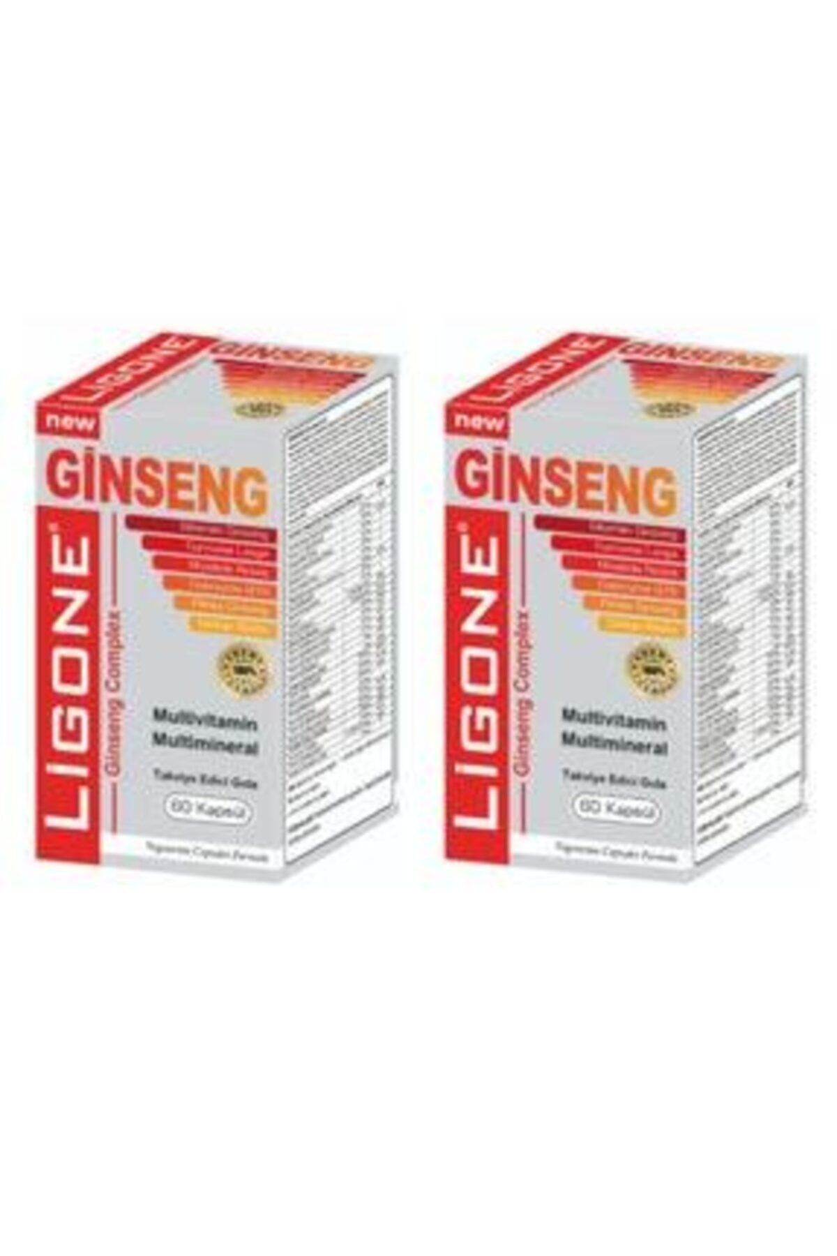 Ligone Ginseng Complex Multivitamin Multimineral 60 Kapsül. 2'li Set. Tett: 2023