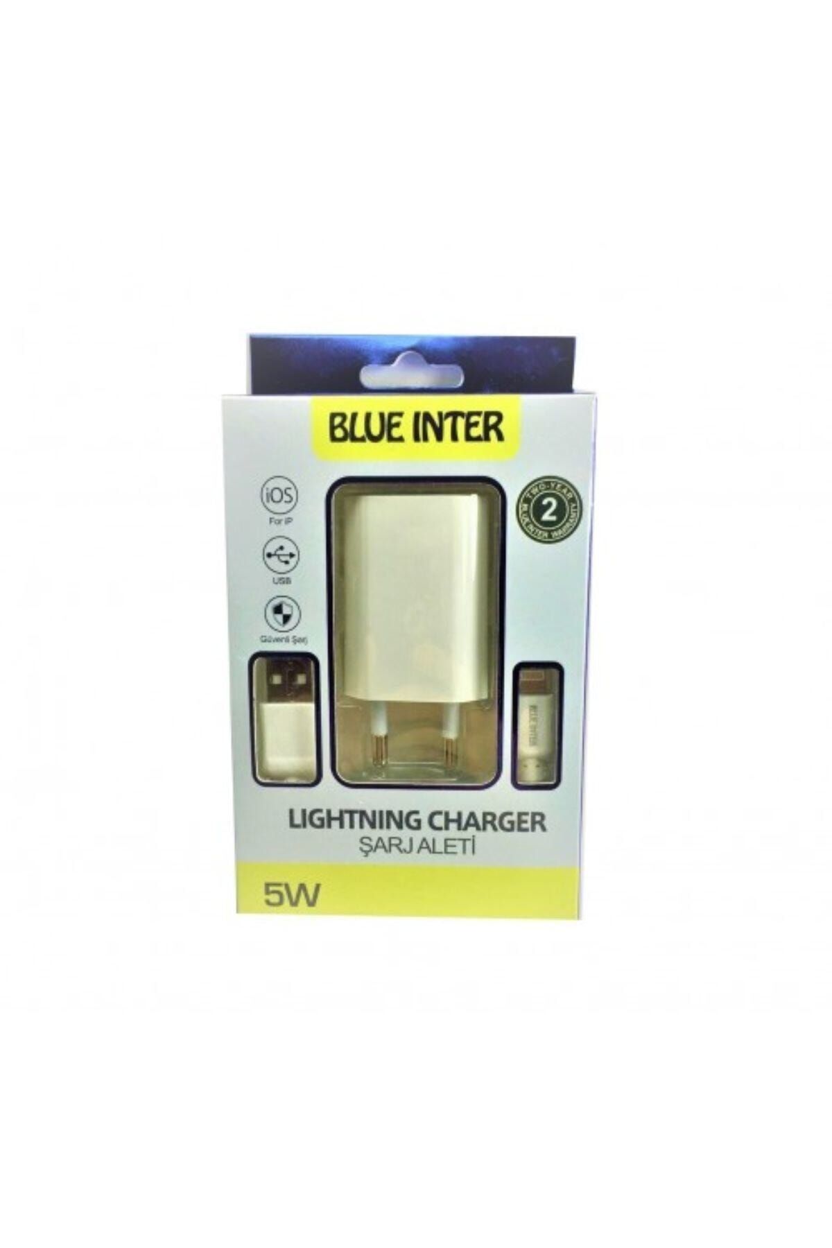 BLUE İNTER Blueinter Iphone Uyumlu Şarj Kablo Ve Adaptör Başlık Takım Set