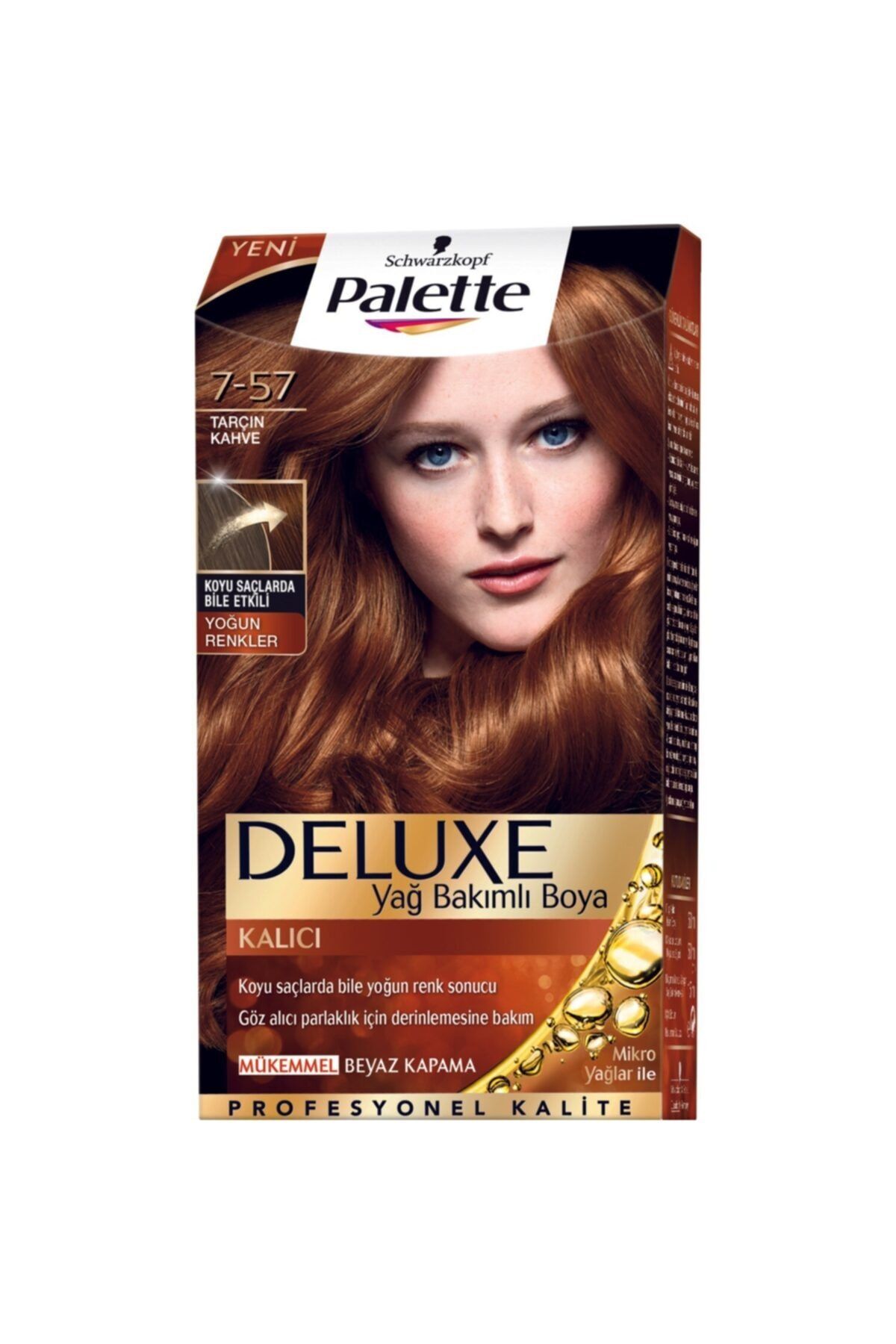 Palette Deluxe Yoğun Renkler Saç Boyası 7-57 Tarçın Kahve