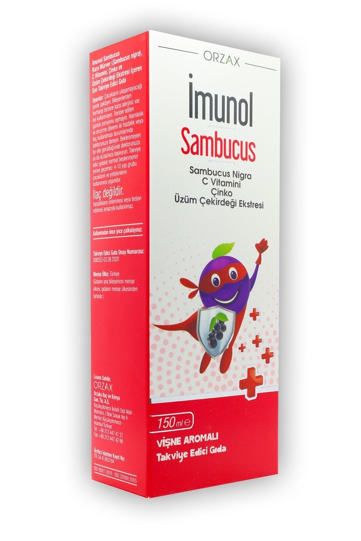 İMUNOL Imunol Sambucus 150ml Sıvı Form Vişne Aromalı