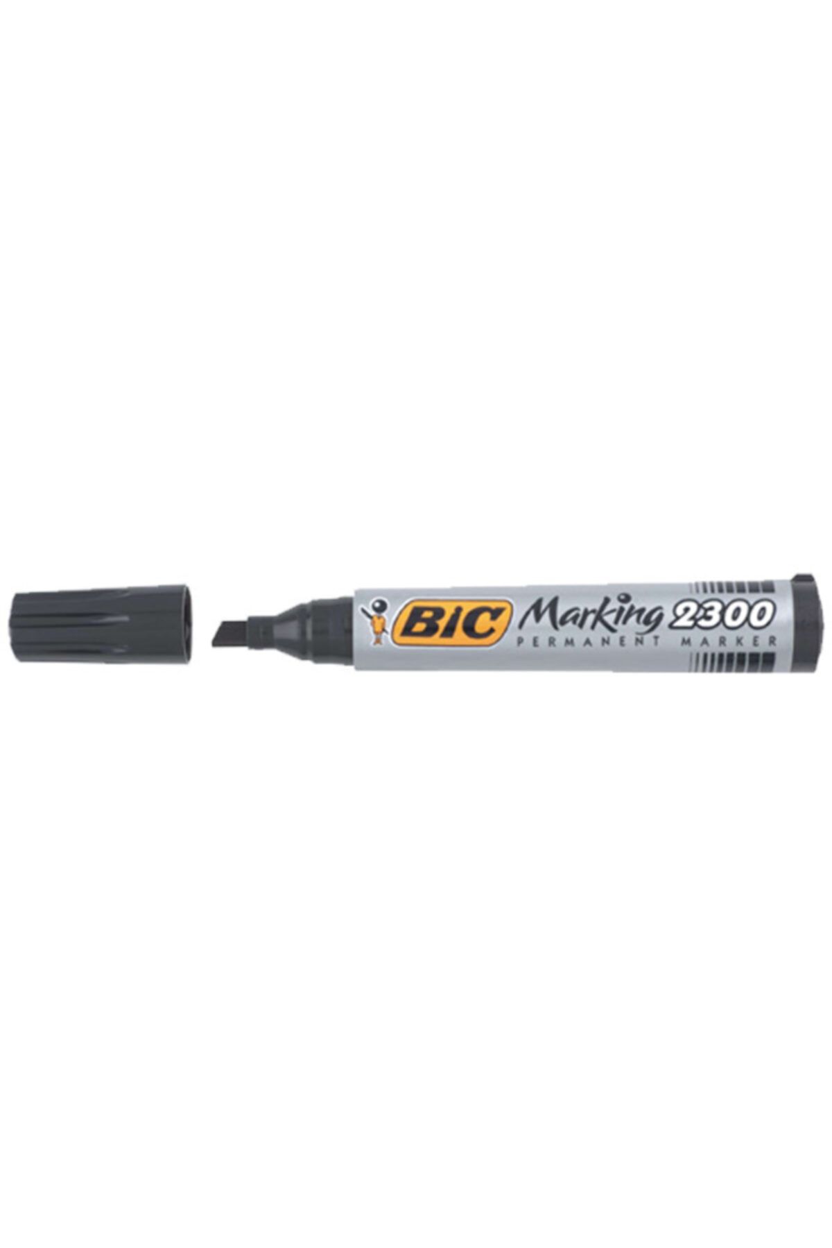 Bic Markör Permanent Kesik Uçlu Siyah 2300 09 (12 Adet)
