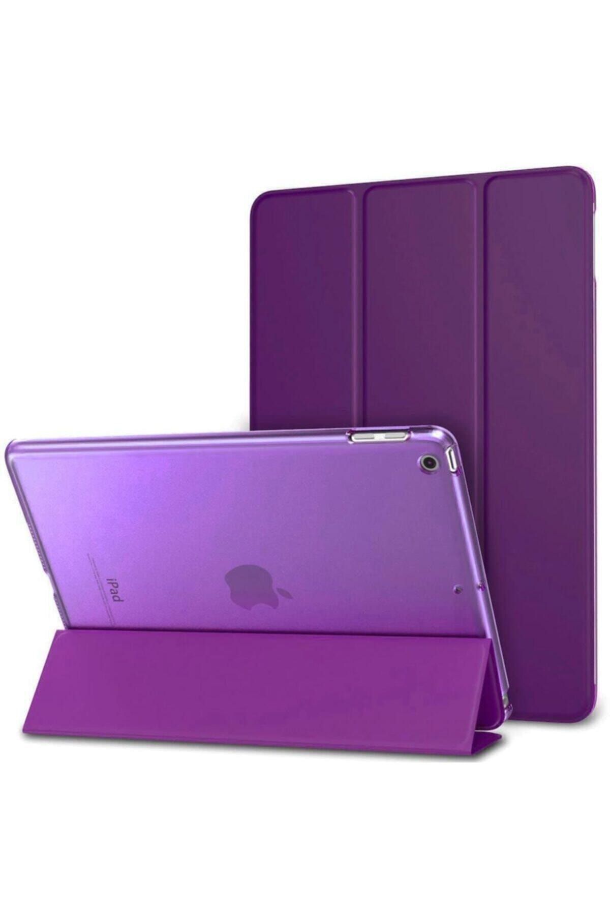 Teknoloji Gelsin Apple Ipad 8. Nesil 10.2 Inç Stand Tablet Flip Standlı Akıllı Kılıf Smart Cover 10.2" - Mor -