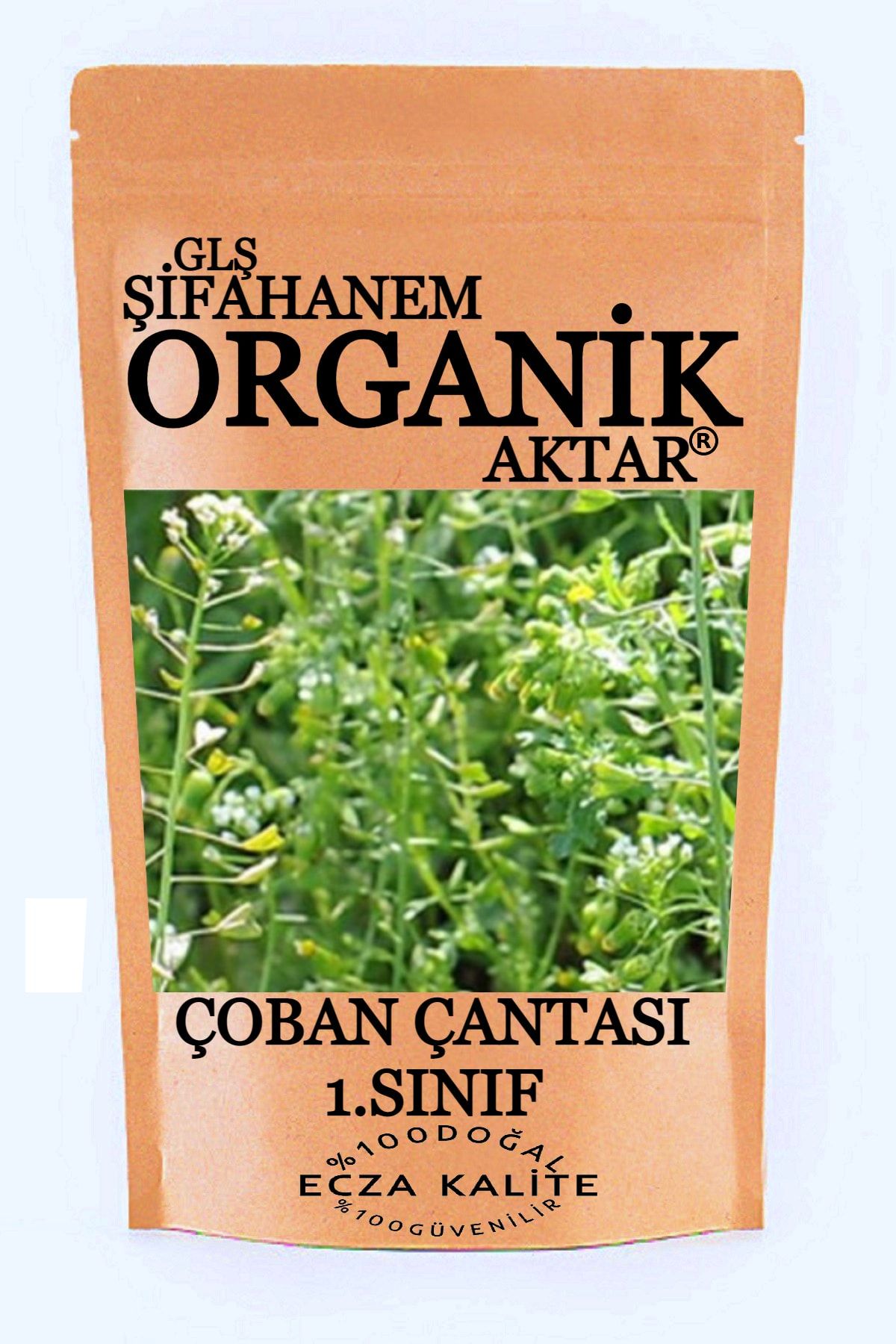 GLŞ ŞİFAHANEM ORGANİK AKTAR Çoban Çantası Çayı Ecza Kalite 100 gr