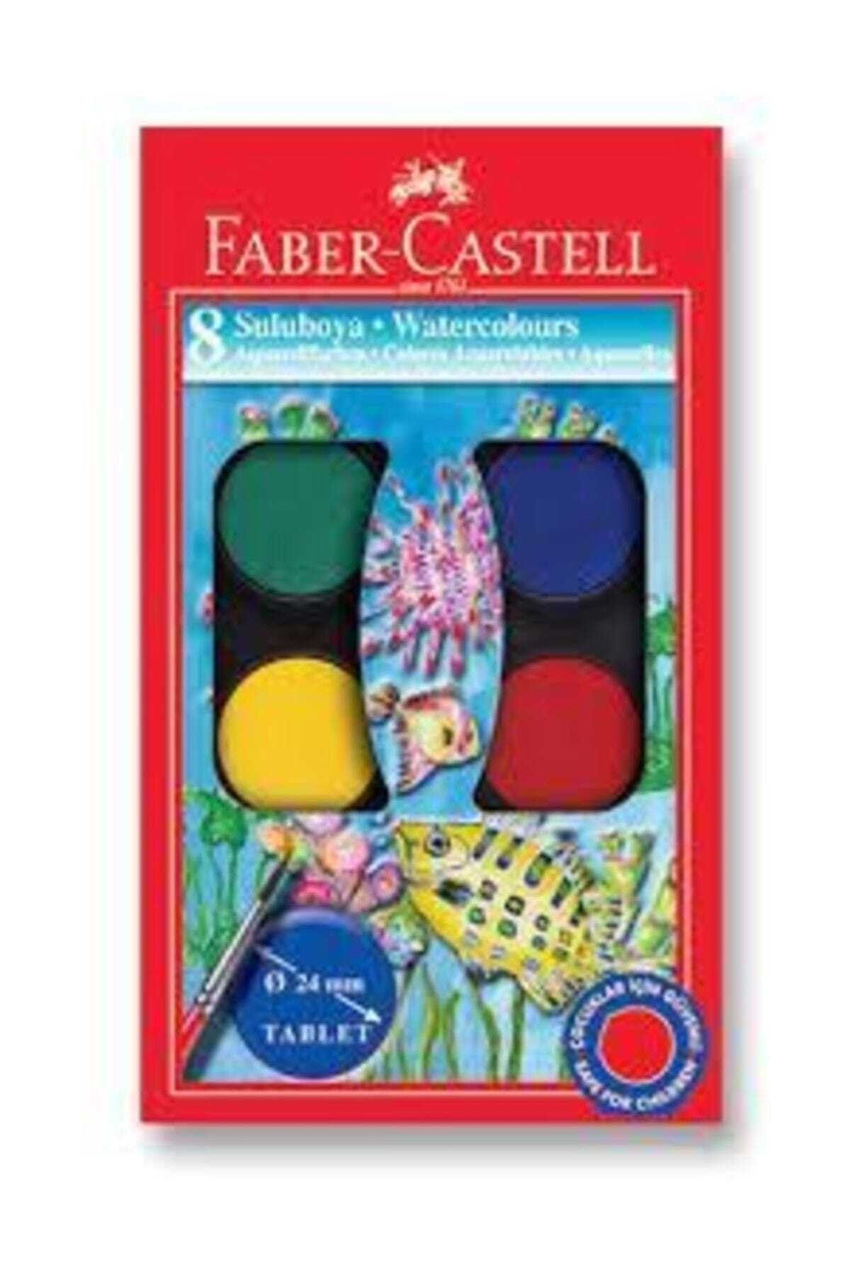 Faber Castell 8 Renk Sulu Boya Küçük