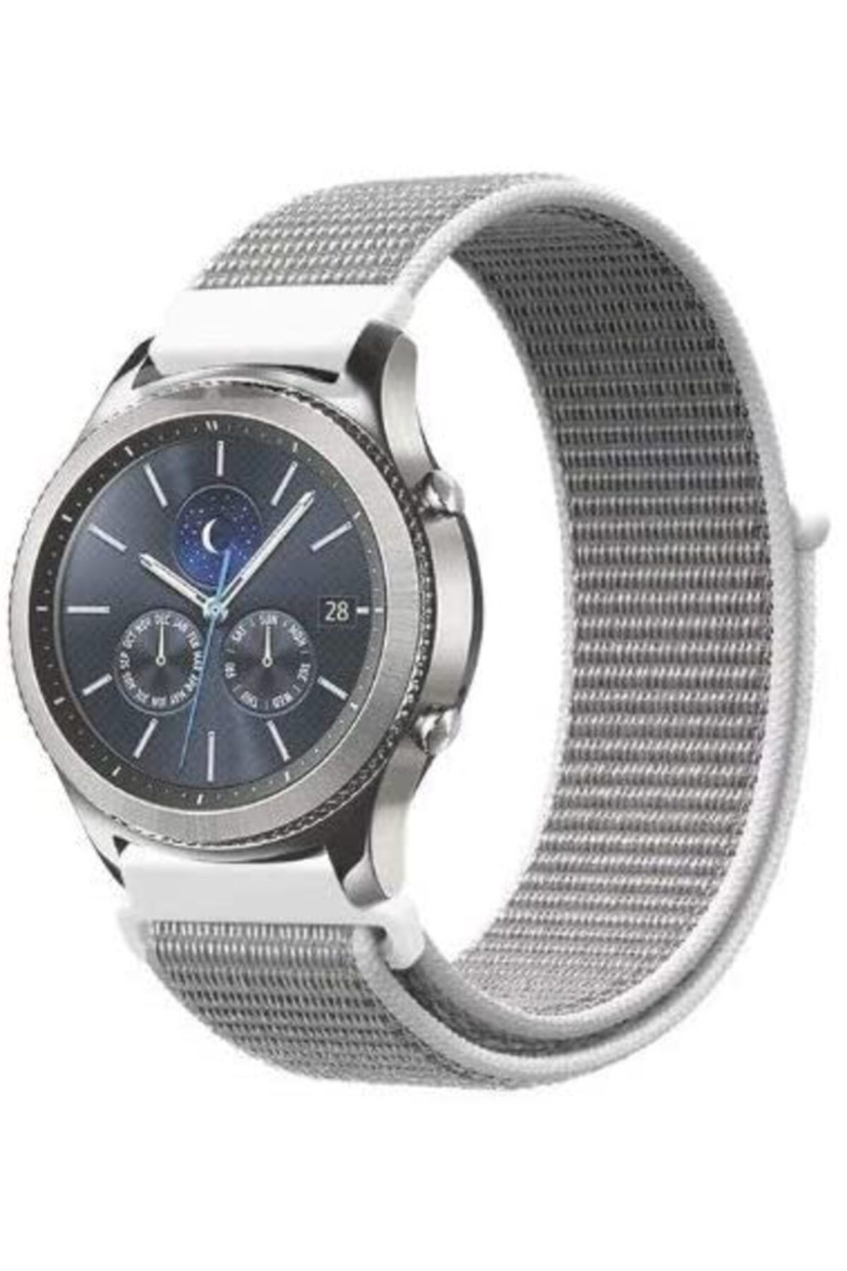 Samsung Galaxy Watch Uyumlu 42mm (20mm) Krd-03 Akıllı Saat Kordonu Hasır Dokuma Kordon Kayış Bileklik