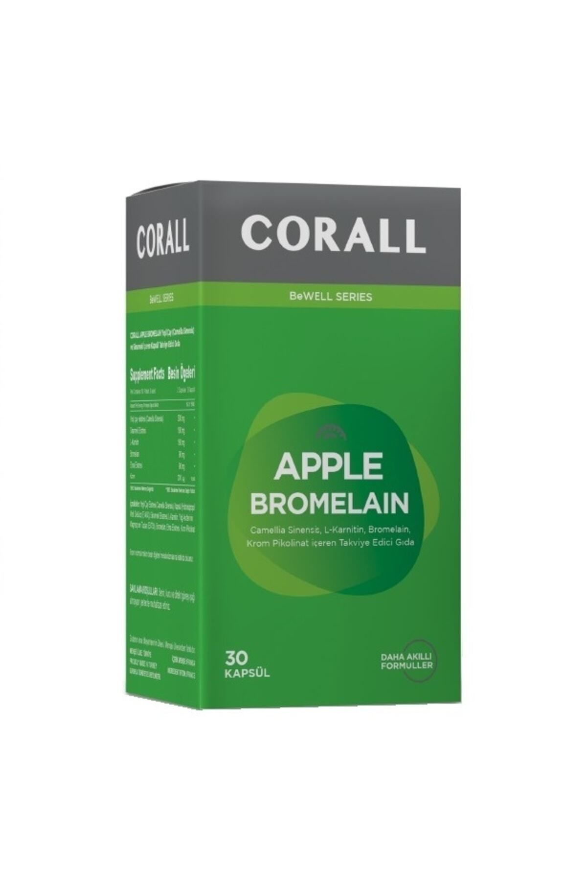 CORALL Apple Bromelain (yeşil Çay Ekstresi, L-karnitin Ve Krom Pikolinat)