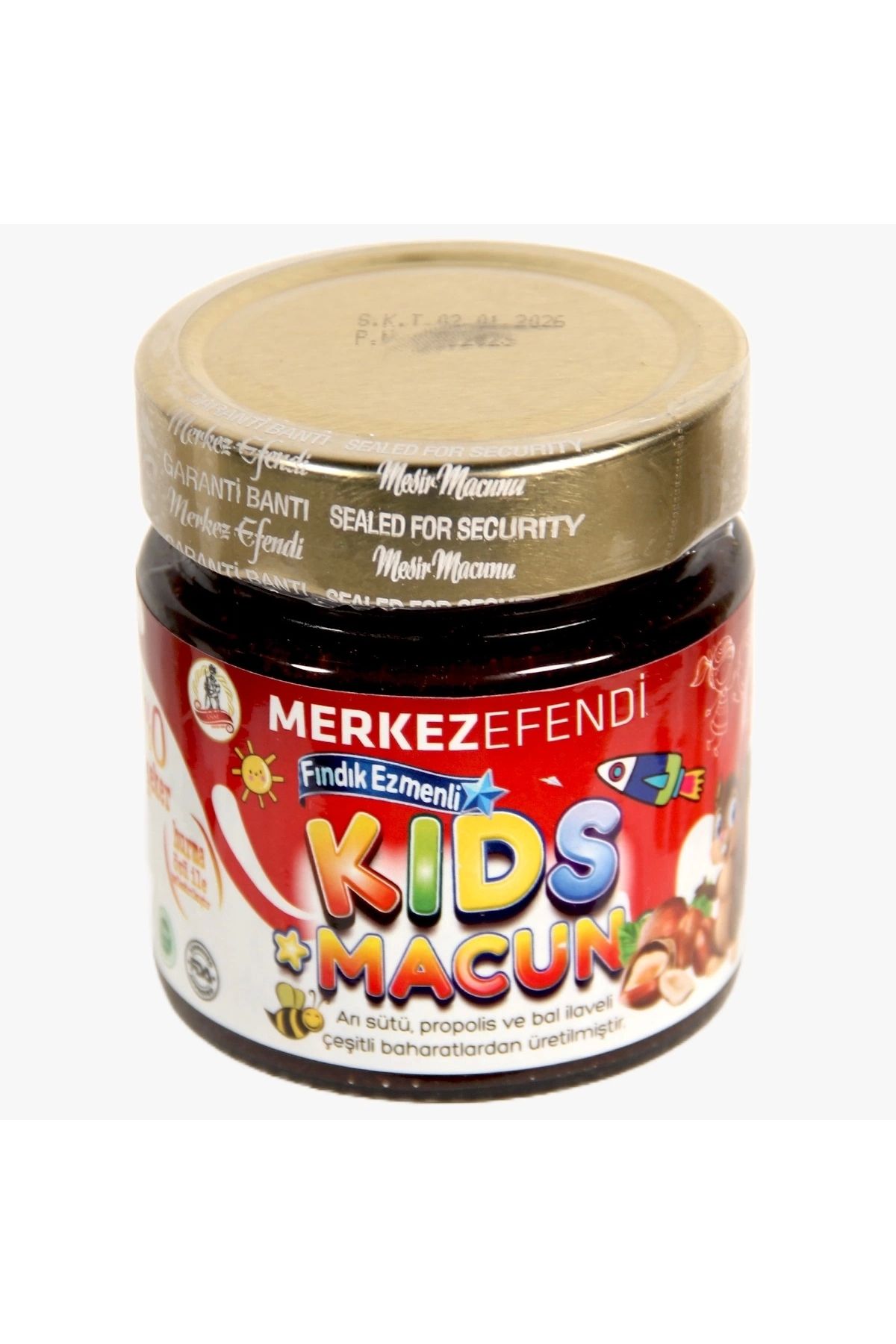 Merkez Efendi Merkezefendi Kids Çocuklar Için Özel - Arı Sütü,, Bal Ve Vitamin Katkılı Fındık Ezmeli Macun