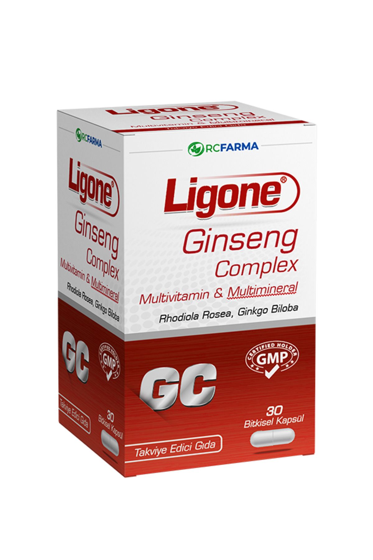 Ligone Ginseng Q-10 Zerdeçal Multimineral 30 Kapsül - Yeni Ambalajında