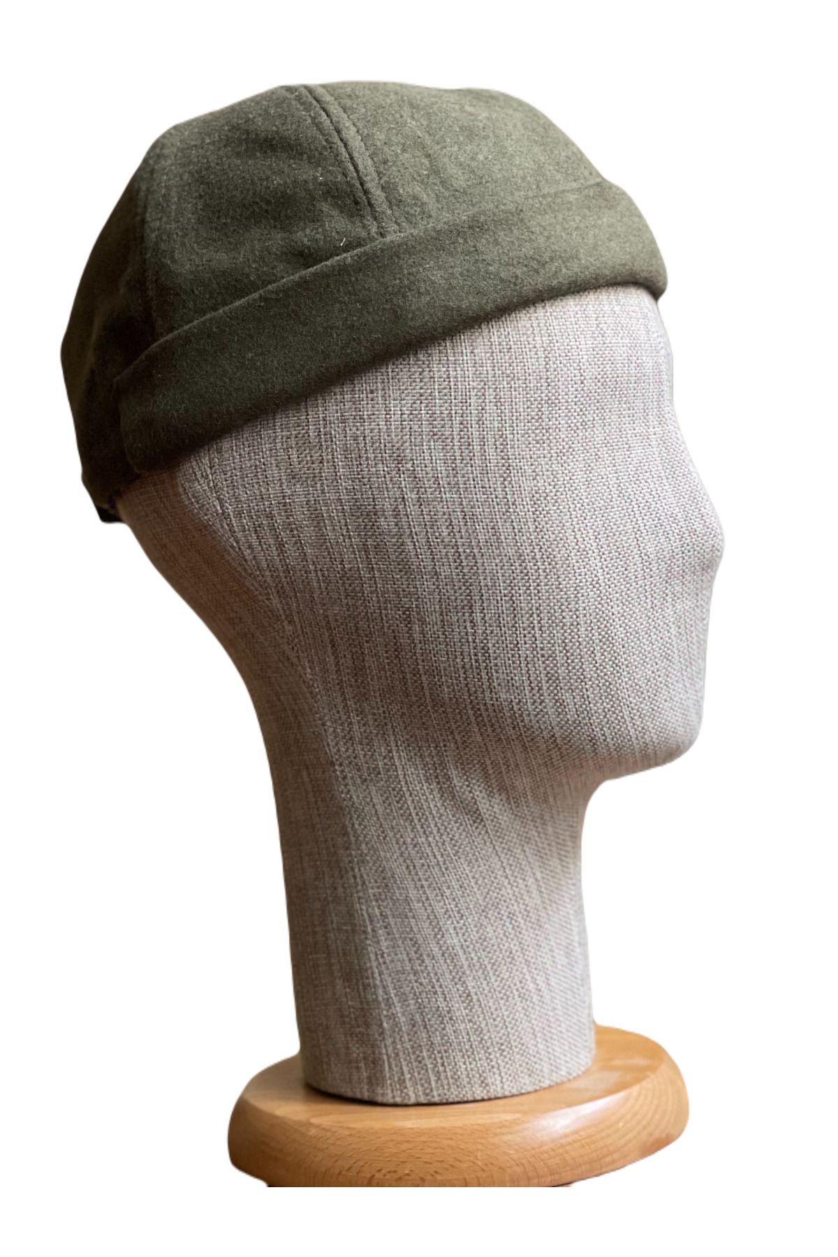 Rupen Kraft Kışlık Kaşe Cap Ayarlanabilir Docker Şapka Kışlık Takke Şapka Retro Şapka Takke